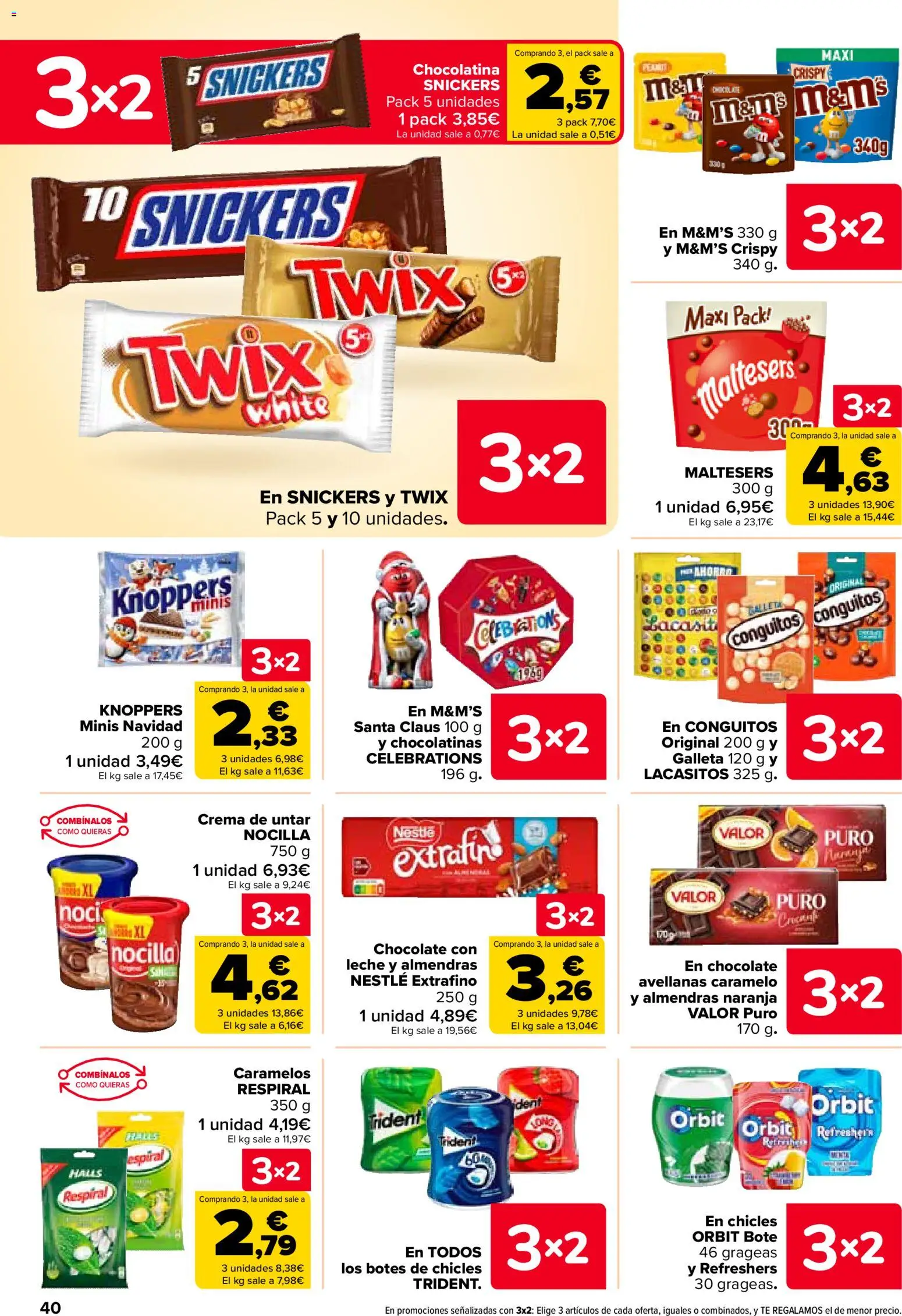 Carrefour folleto │ válido desde el 28.10.2025 | Página: 42 | Productos: Chocolatinas, Leche, Chocolate, Crema