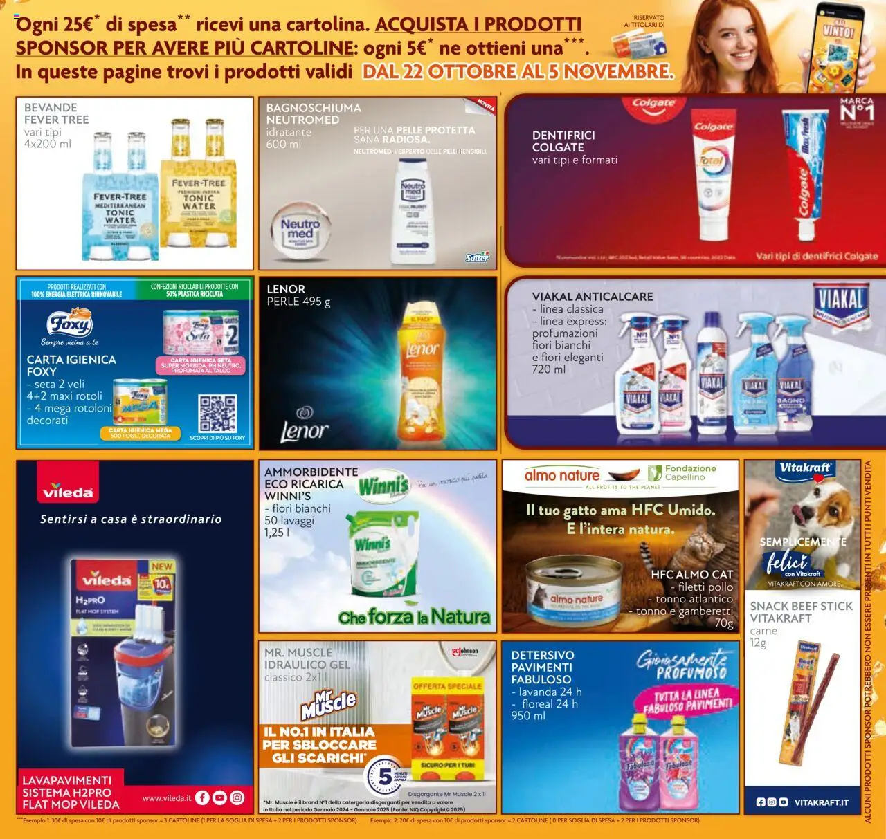 Volantino Conad del 22.10.2025 | Pagina: 11 | Prodotti: Bagnoschiuma, Ammorbidente, Tonno, Lavanda