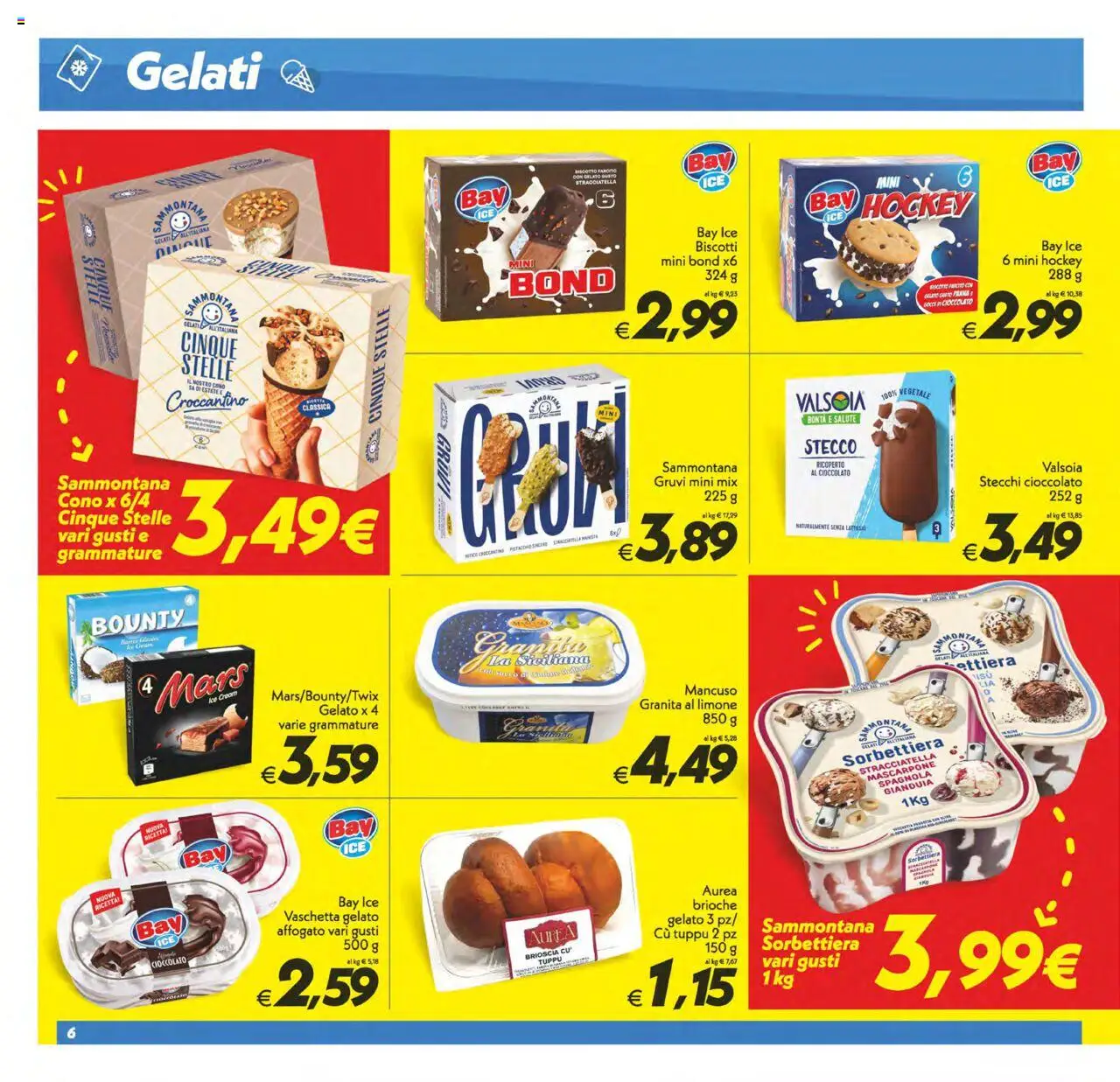 Volantino SuperConveniente del 24.07.2025 | Pagina: 6 | Prodotti: Gelato, Limone, Mascarpone, Stracciatella