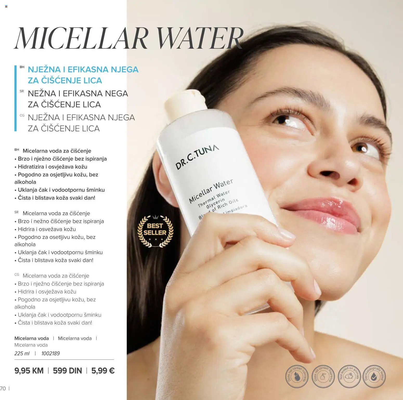 Farmasi katalog - važi od 01.03.2026 | Strana: 70 | Proizvode: Voda, Micelarna voda