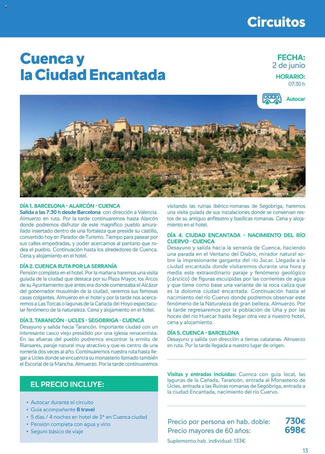 B the travel brand Viatges i Excursions │ válido desde el 01.05.2025 | Página: 13 | Productos: Vino