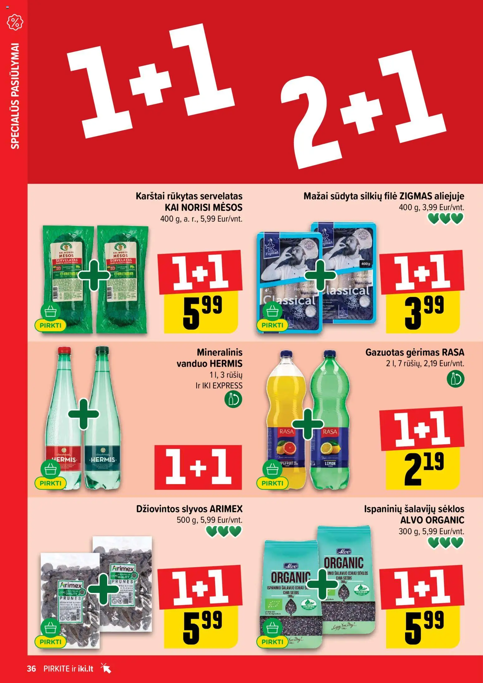 IKI akcijos nuo 09.03.2026 | Puslapis: 36 | Prekių: Sėklos