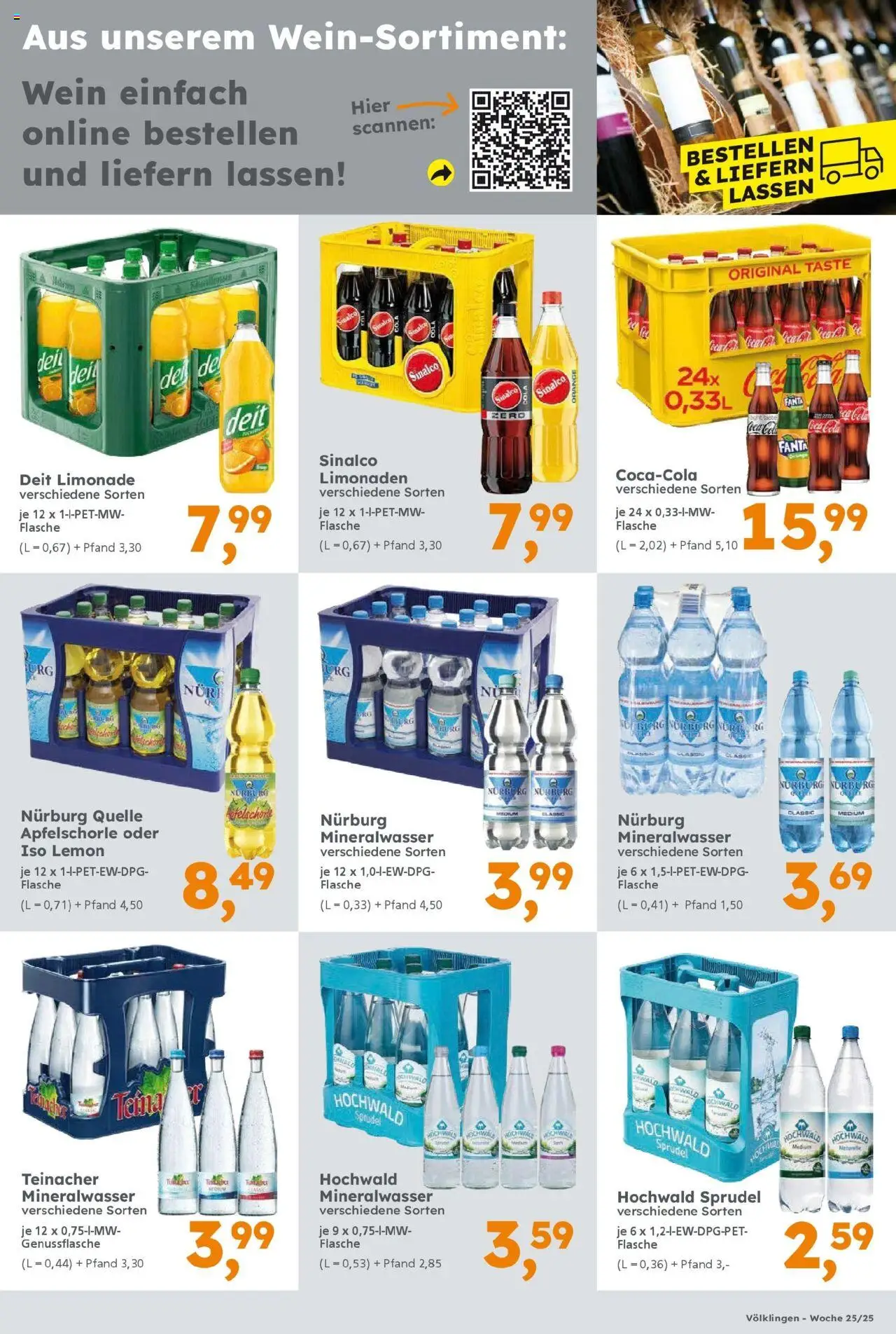 Globus Baumarkt prospekt Heusweiler	 - gültig ab dem 15.06.2025 | Seite: 5 | Produkte: Sinalco, Cola, Mineralwasser, Wein