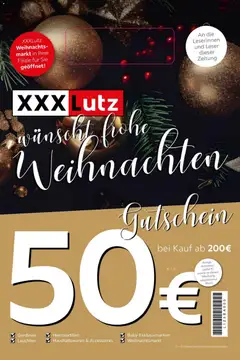 XXXL Lutz Frohe Weihnachten ab 30.11.2025 gültig