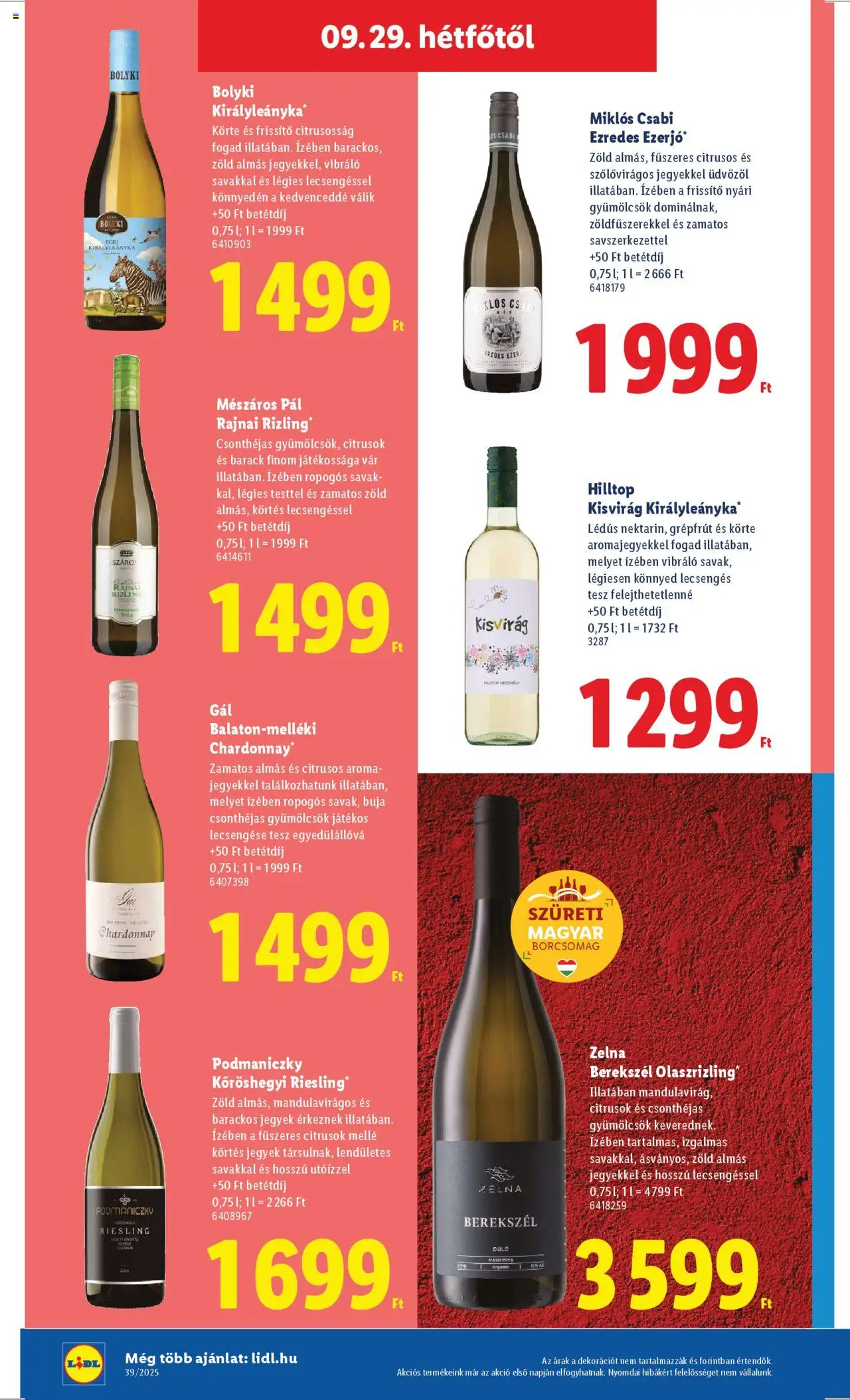 Lidl akciós ujság - amely érvényes a következő dátumtól: 25.09.2025 | Oldal: 62 | Termékek: Körte