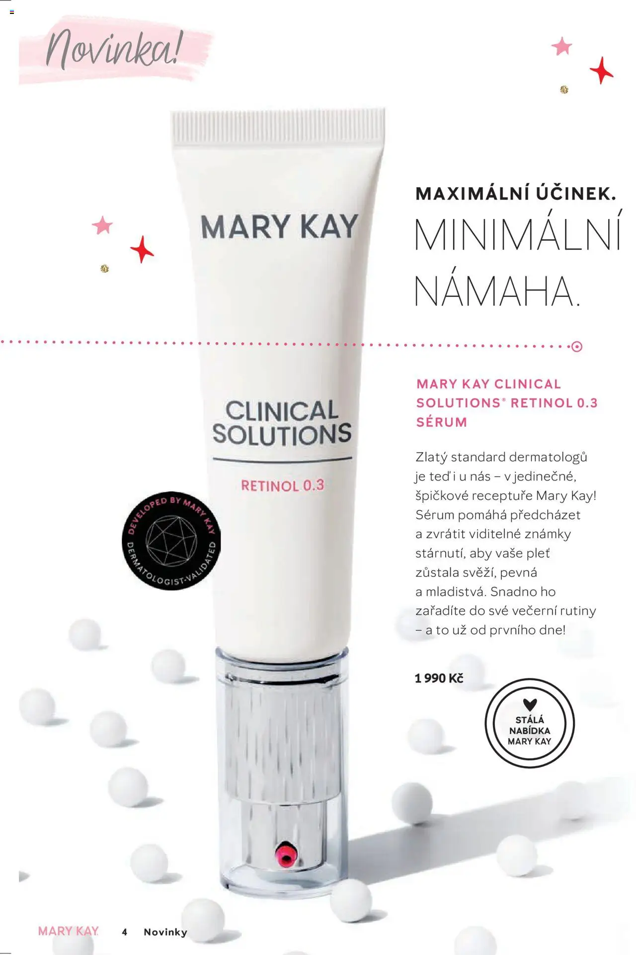 Mary Kay kniha o kráse od 01.10.2025 | Strana: 4 | Produkty: Známky, Sérum
