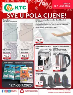 Sve u pola cijene KTC - Pregled kataloga iz trgovine KTC, vrijedi od 17.07.2025