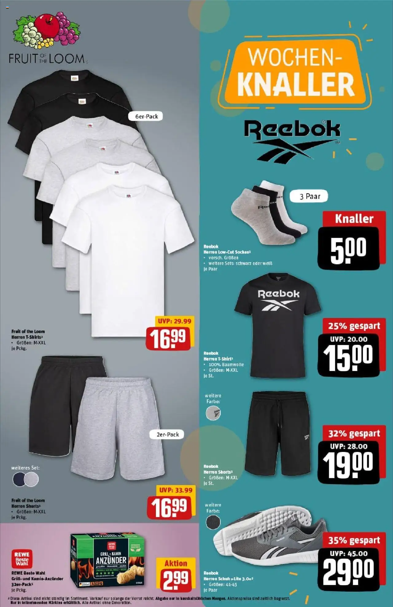 Rewe prospekt Butzbach	 - gültig ab dem 29.06.2025 | Seite: 35 | Produkte: Grill, Kamin, T-Shirt, Socken