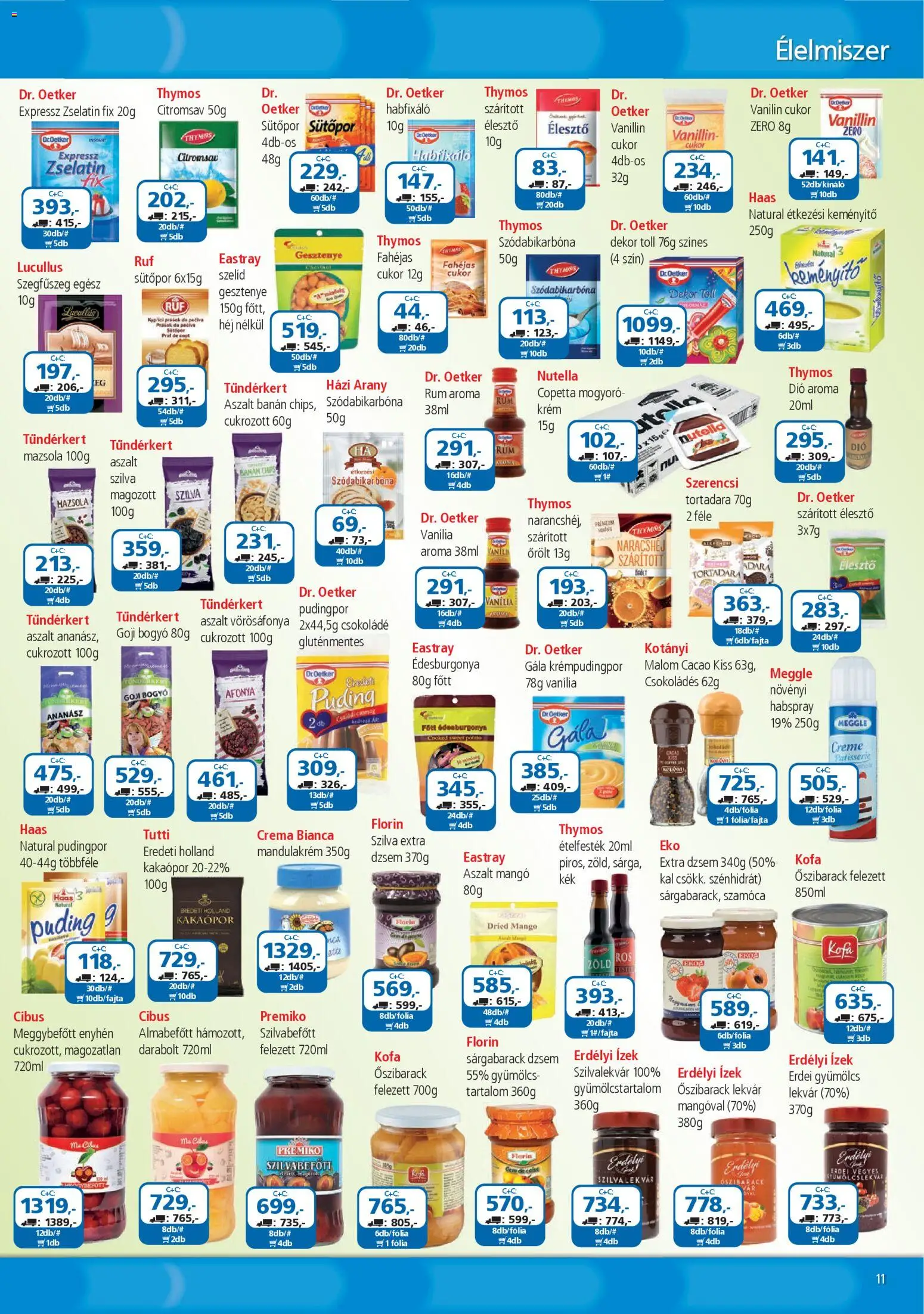 ÁRKLUB akciós ujság - amely érvényes a következő dátumtól: 01.04.2026 | Oldal: 11 | Termékek: Sárgabarack, Ananász, Dió, Szódabikarbóna