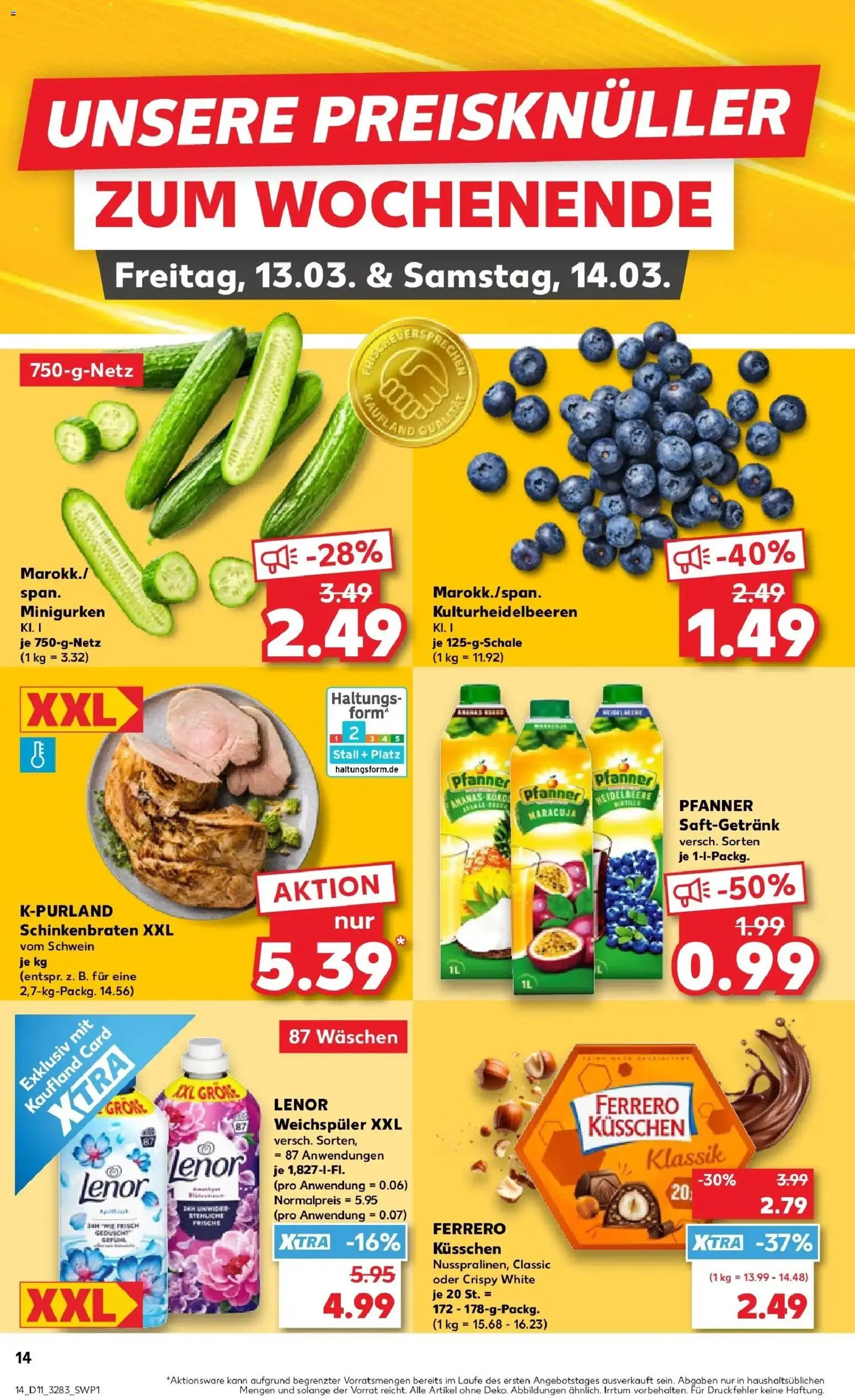 Kaufland Prospekt Görlitz	 – gültig ab 12.03.2026 | Seite: 14 | Produkte: Lenor, Weichspüler