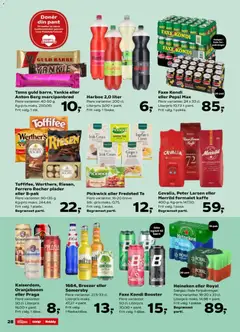 Super Brugsen - Tilbudsavis gyldig fra 06.02.2026 | Side: 28 | Produkter: Kaffe, Faxe Kondi, Marcipanbrød, Cola