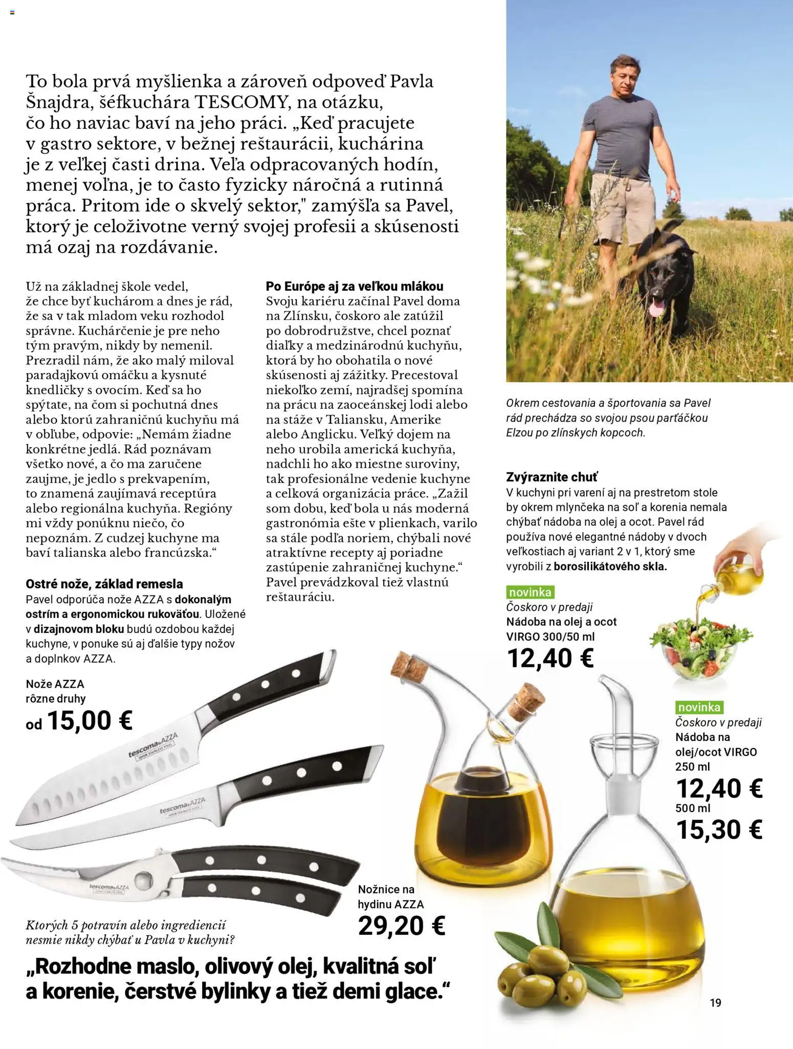 Nové TESCOMA akcie – leták je platný od 01.11.2025 | Strana: 19 | Produkty: Olej, Kuchyne, Soľ, Ocot