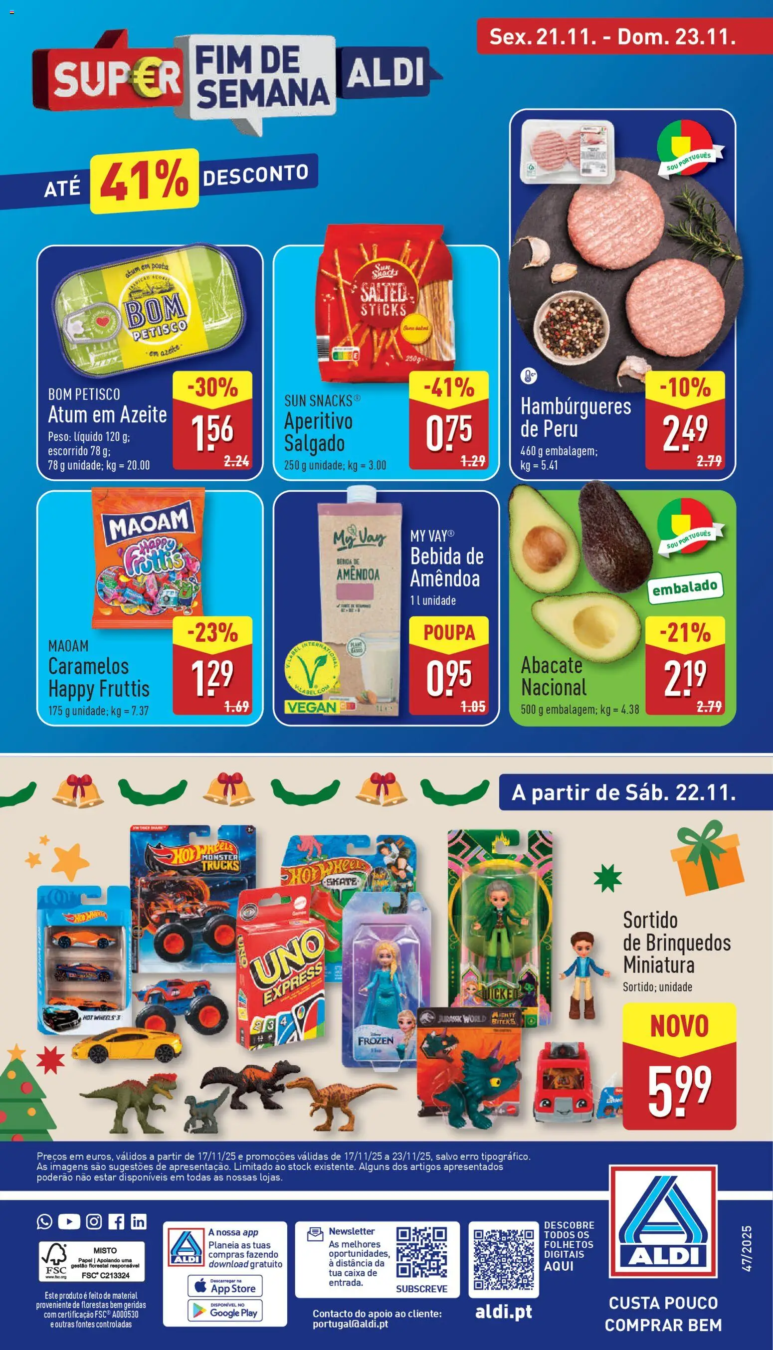 Aldi folheto │ válido de 17.11.2025 | Página: 36 | Produtos: Atum, Azeite, Peru, Caixa