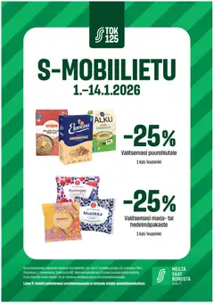 S-market-mainoslehti voimassa 01.01.2026 alkaen