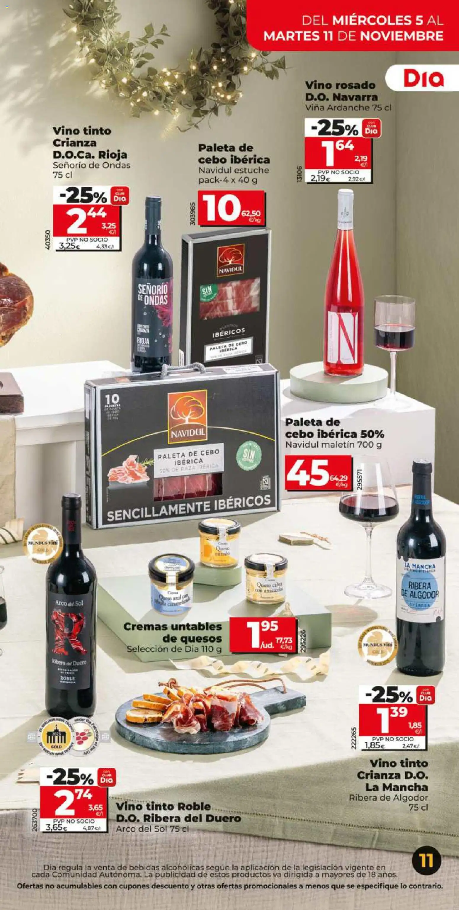 Dia - folleto Market │ válido desde el 05.11.2025 | Página: 11 | Productos: Queso, Vino rosado, Vino