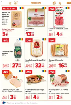 Catalog Carrefour – valabil de la 06.08.2025 | Pagină: 11 | Produse: Hacıyatmaz Kedi Oyuncağı, Crenvurști, Șuncă, Parizer