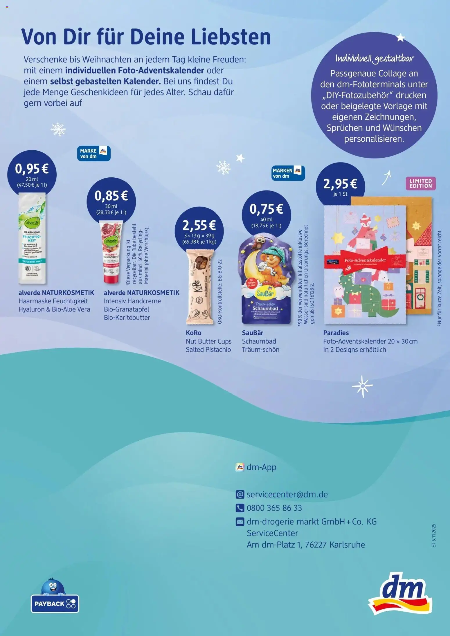 dm drogerie prospekt Mülheim An Der Ruhr – gültig ab 01.11.2025 | Seite: 7 | Produkte: Butter, Haarmaske, Handcreme, Wasser