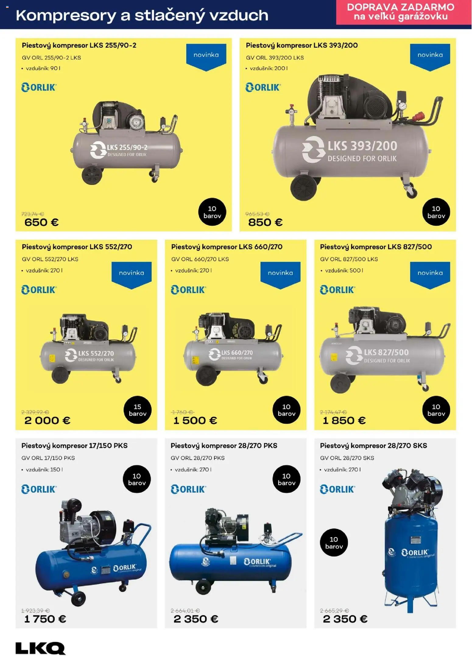 Nové Auto Kelly akcie – leták je platný od 17.11.2025 | Strana: 8 | Produkty: Kompresor