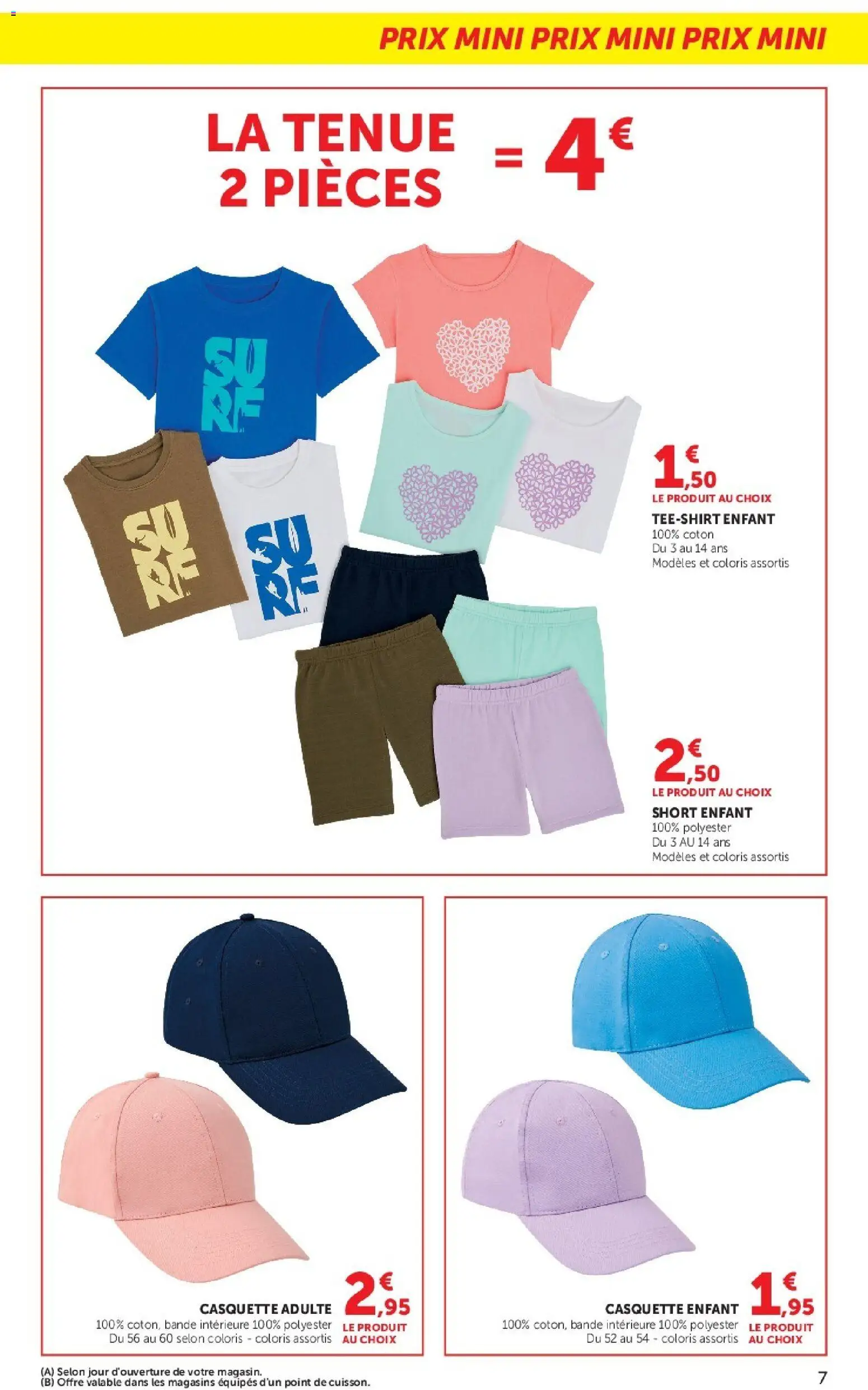 {H1} | Page: 7 | Produits: Coton, Casquette