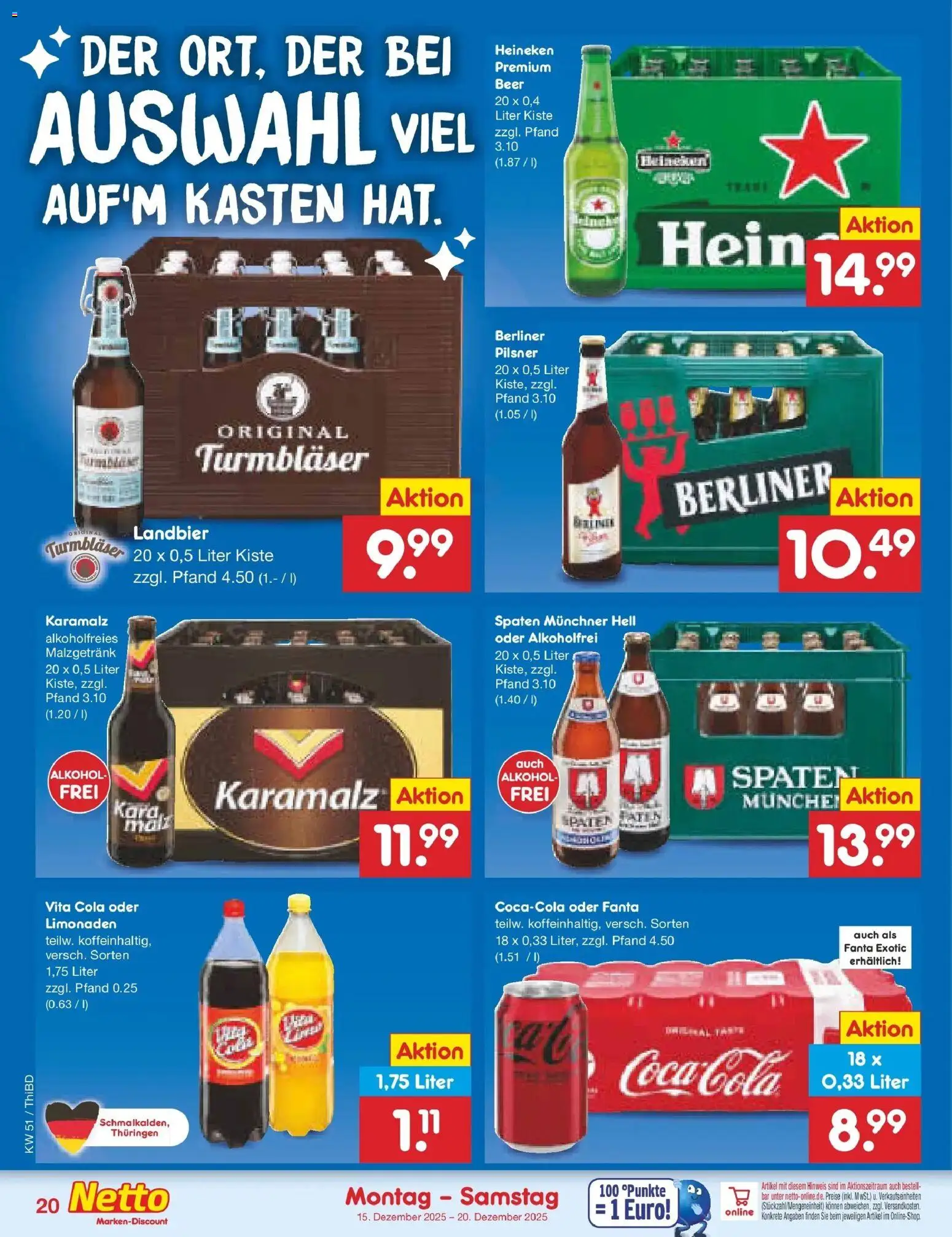 Netto Marken-Discount prospekt Thiendorf	 – gültig ab 15.12.2025 | Seite: 24 | Produkte: Berliner, Coca cola, Fanta, Cola
