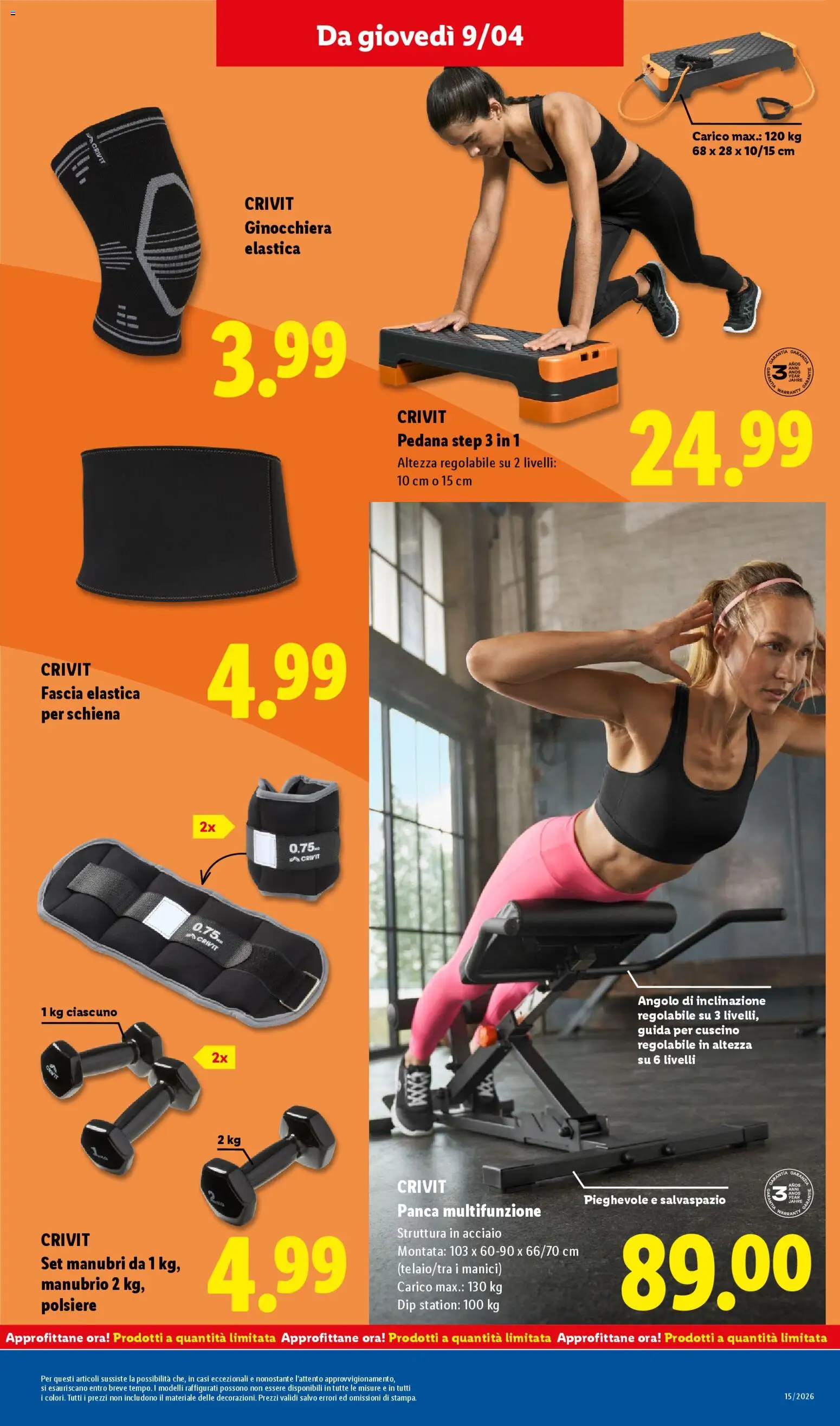 Volantino Lidl del 09.04.2026 | Pagina: 25 | Prodotti: Panca, Cuscino