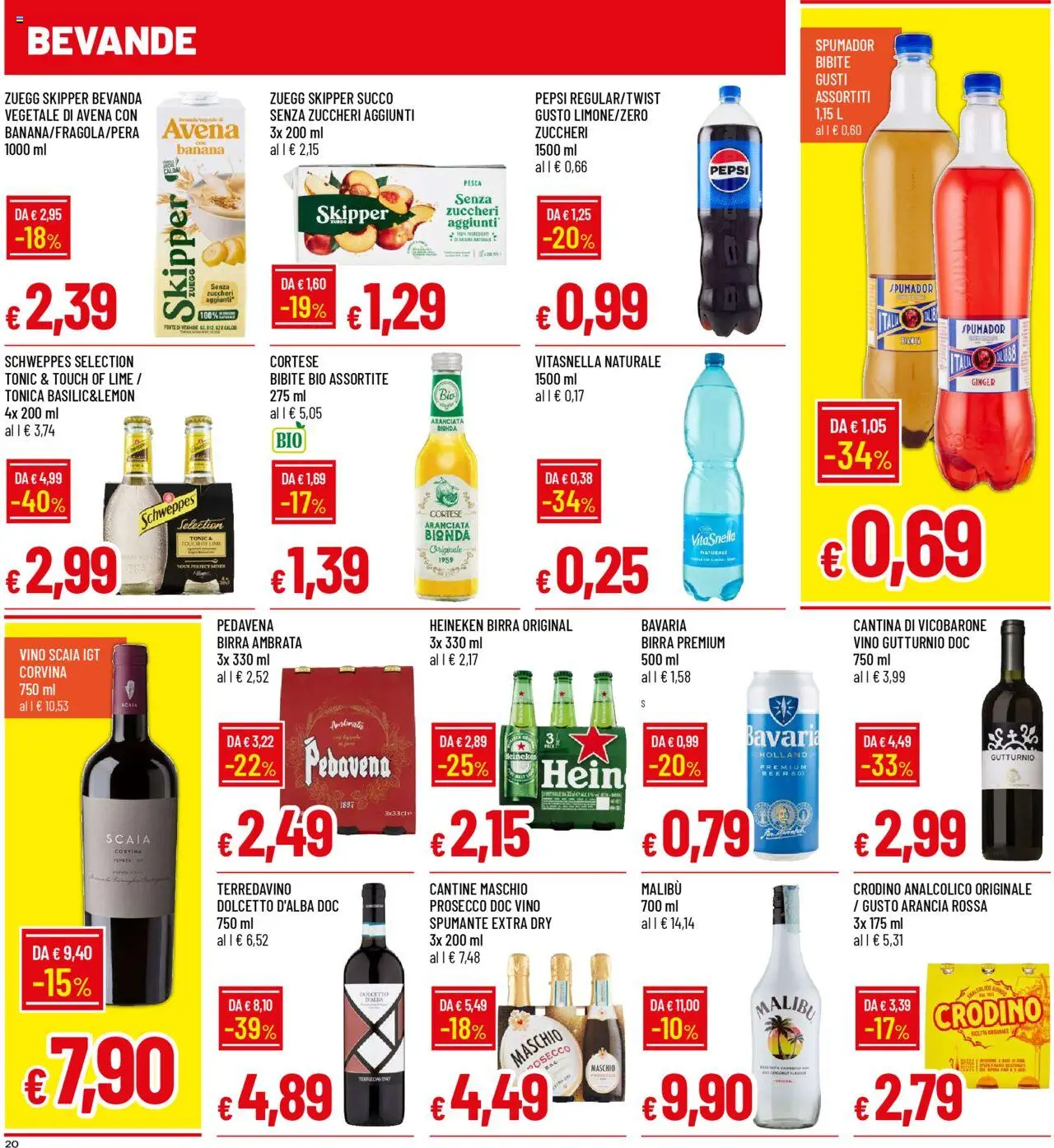 Volantino Galassia del 23.10.2025 | Pagina: 20 | Prodotti: Prosecco, Pesca, Bibite, Pepsi