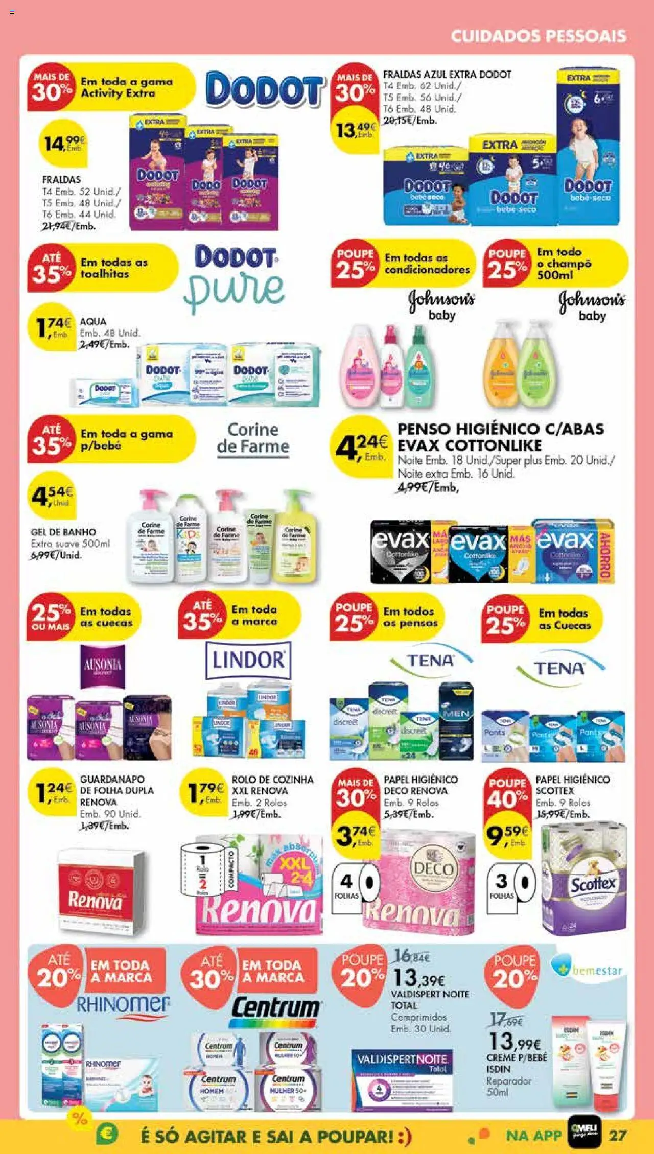 Pingo Doce Poupe Esta Semana Madeira │ válido de 09.09.2025 | Página: 27 | Produtos: Shampoo, Gel de banho, Creme, Cuecas