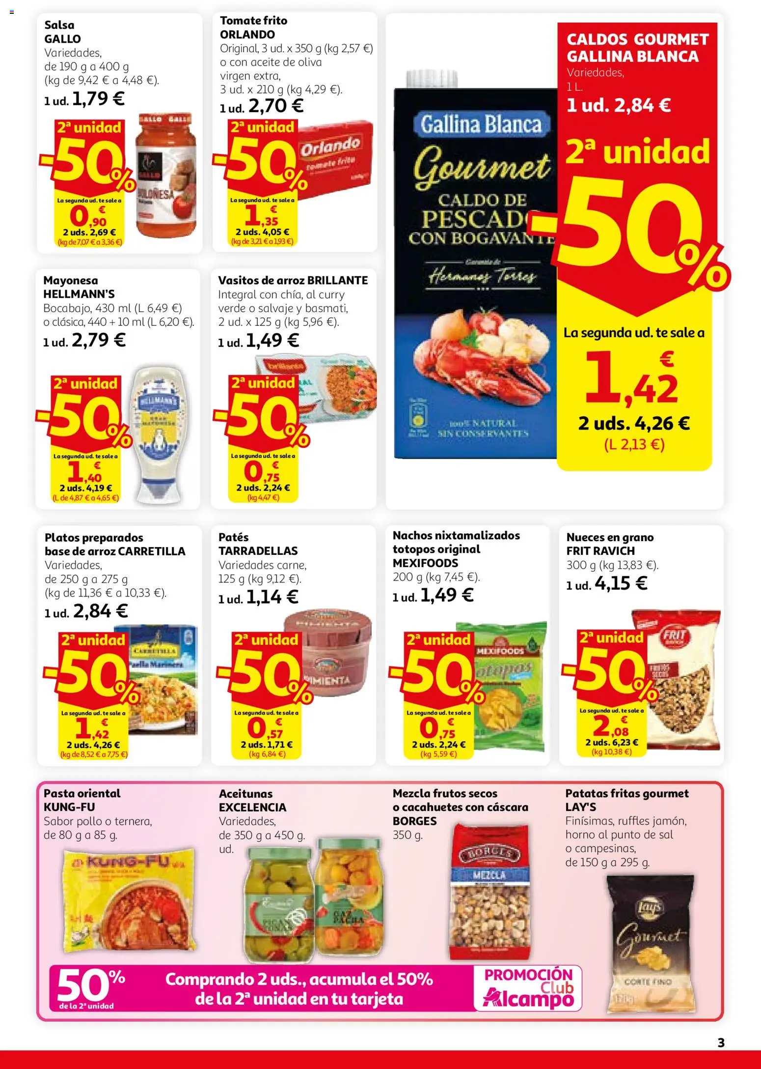 Alcampo folleto │ válido desde el 26.02.2026 | Página: 3 | Productos: Aceite, Arroz, Pasta, Té