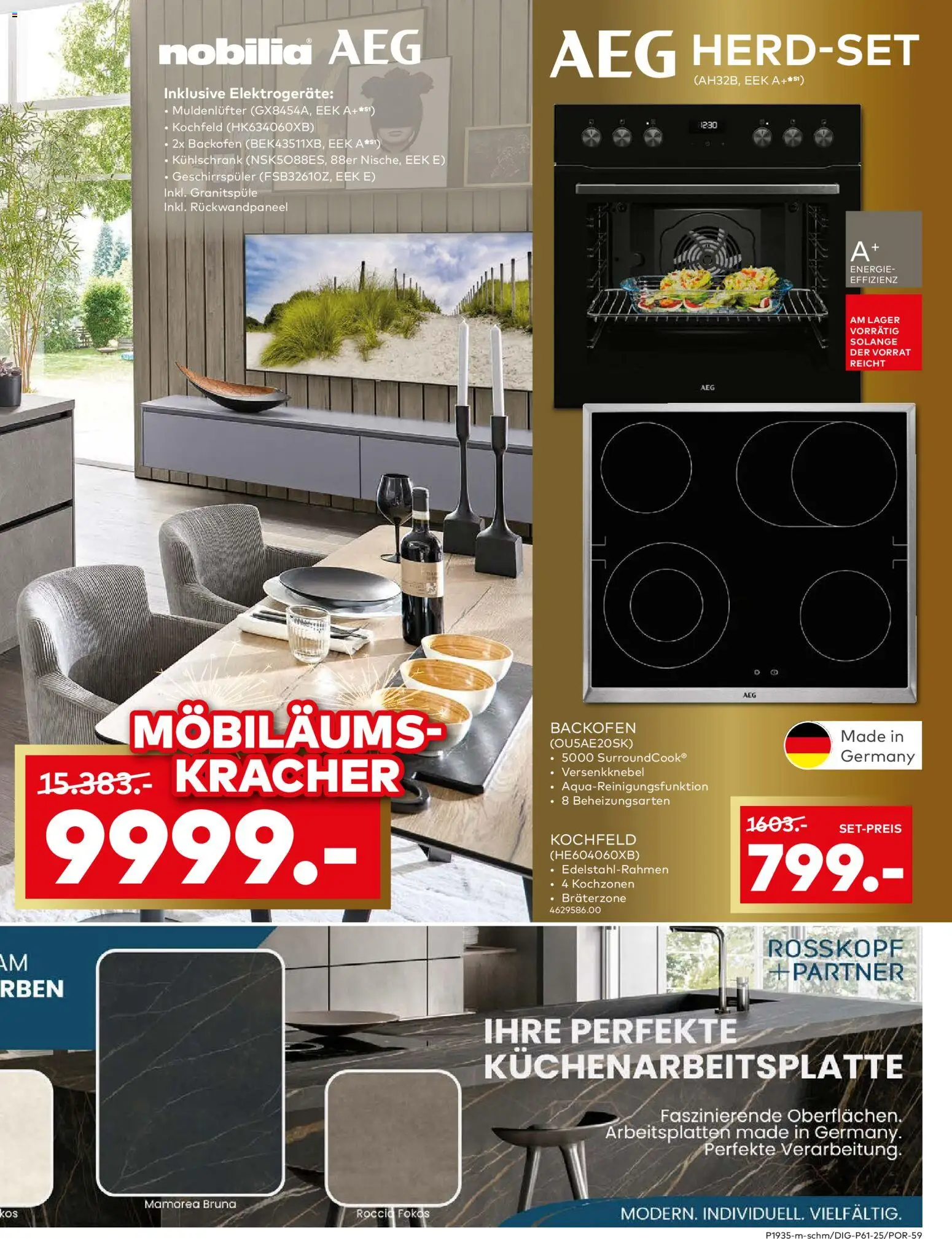 Porta! - Küchentester gesucht: jetzt bewerben und Traumküche zum halben Preis sichern - Potsdam – gültig ab 17.11.2025 | Seite: 3 | Produkte: AEG, Kühlschrank, Kochfeld, Backofen