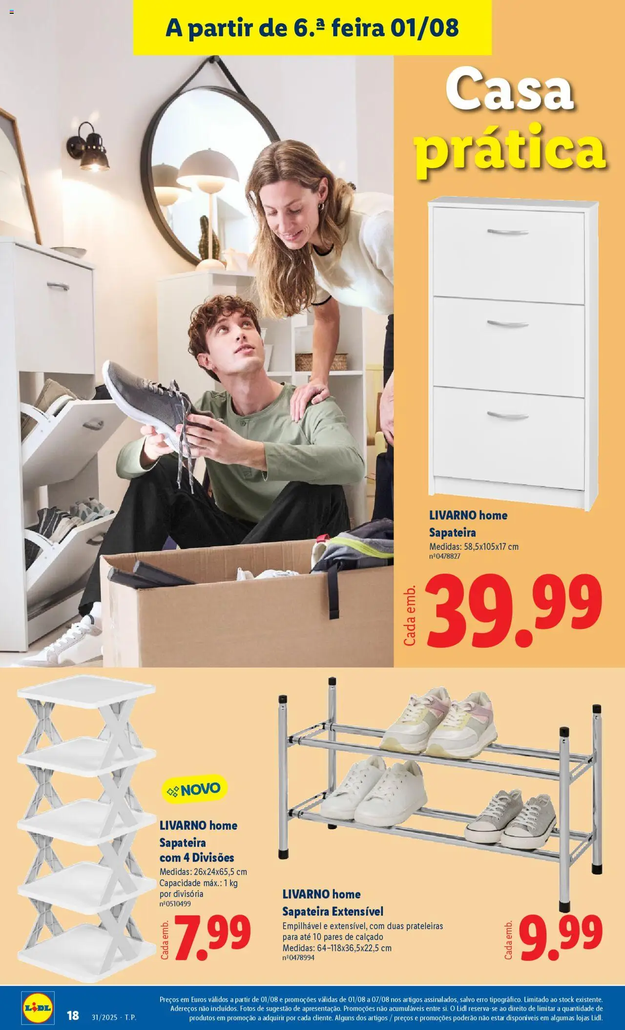 Lidl Novidades │ válido de 28.07.2025 | Página: 18 | Produtos: Sapateira