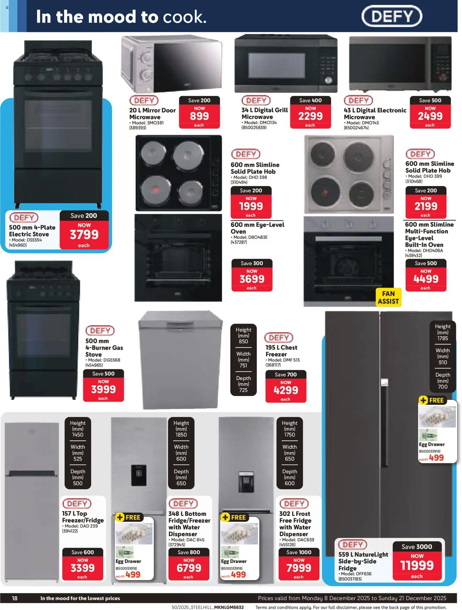 New Makro catalogue – valid from 08.12.2025 | Page: 18 | Products: Oven, Stove, Fridge, Water