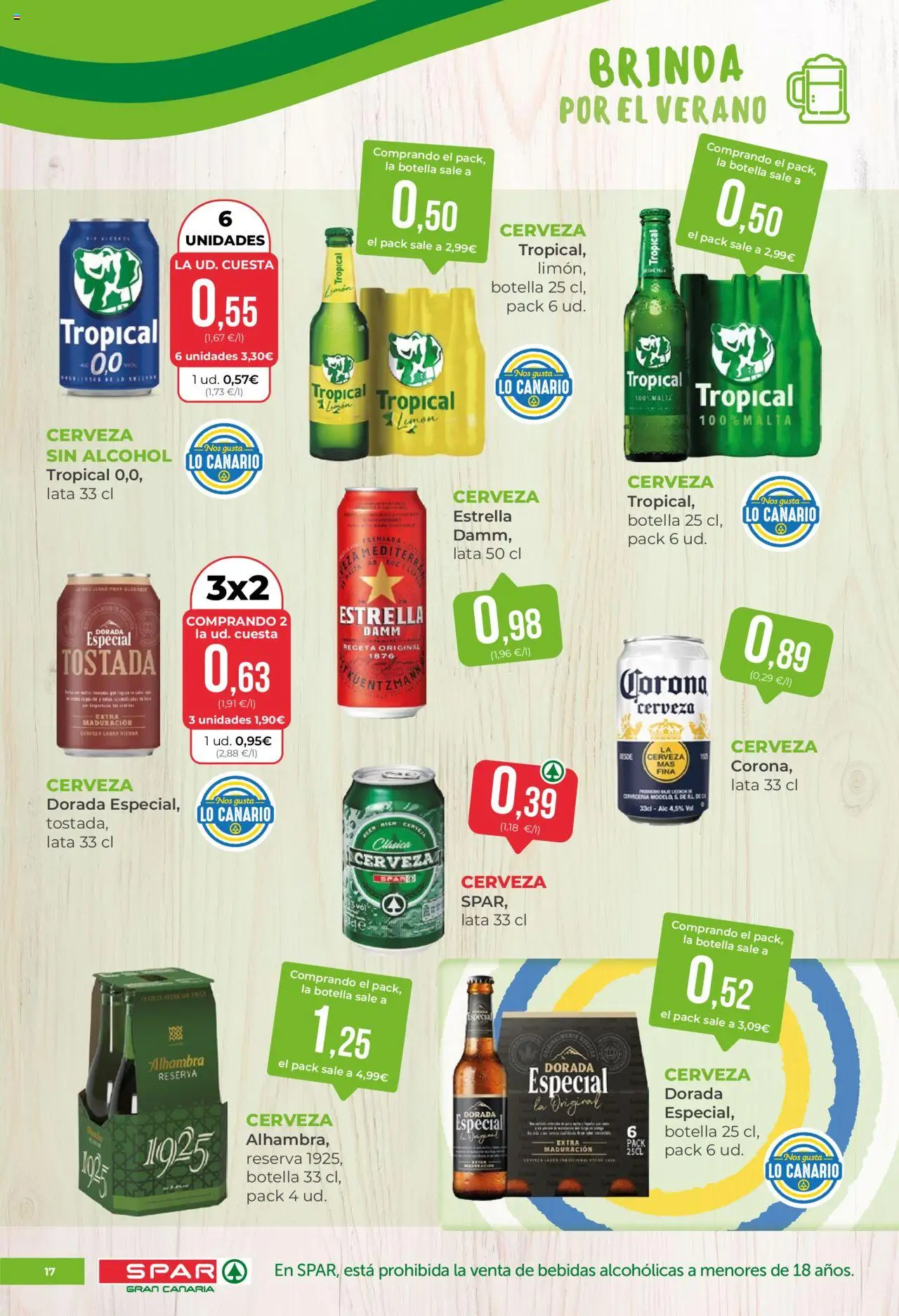 Spar folleto │ válido desde el 27.06.2025 | Página: 17 | Productos: Cerveza sin alcohol, Cerveza