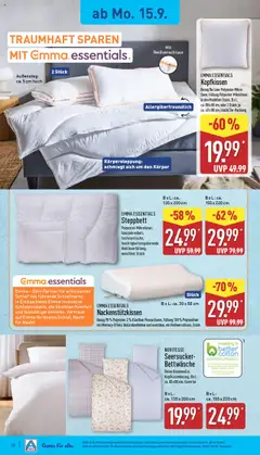 Aldi Prospekt 	 – gültig ab 15.09.2025 | Seite: 16 | Produkte: Hülle, Bettwäsche, Kopfkissen