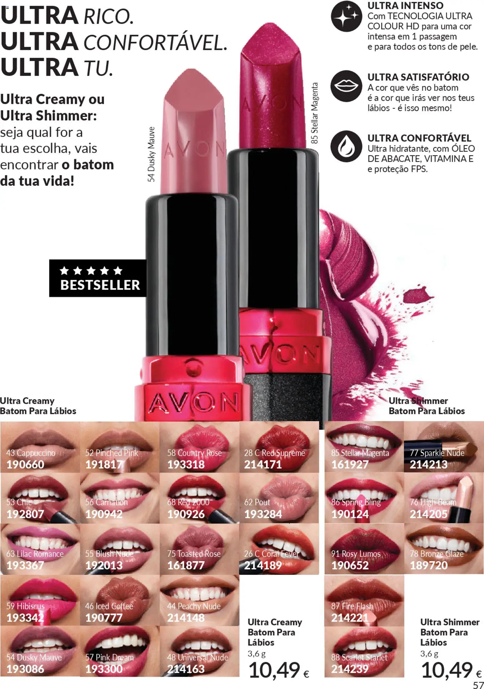 Catálogo Avon Campanha 1 │ válido de 01.01.2026 | Página: 57 | Produtos: Blush, Batom, Óleo