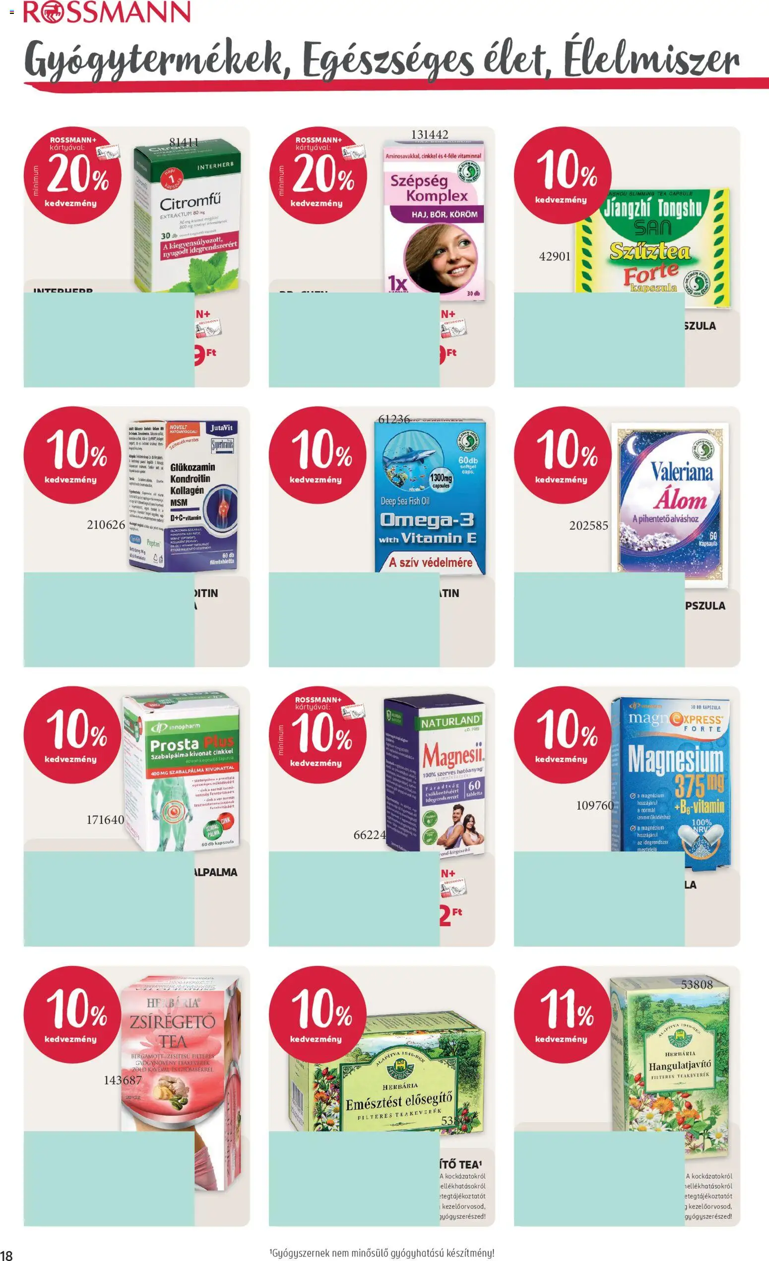 Rossmann akciós ujság - amely érvényes a következő dátumtól: 20.04.2026 | Oldal: 22 | Termékek: Kollagén, Tea