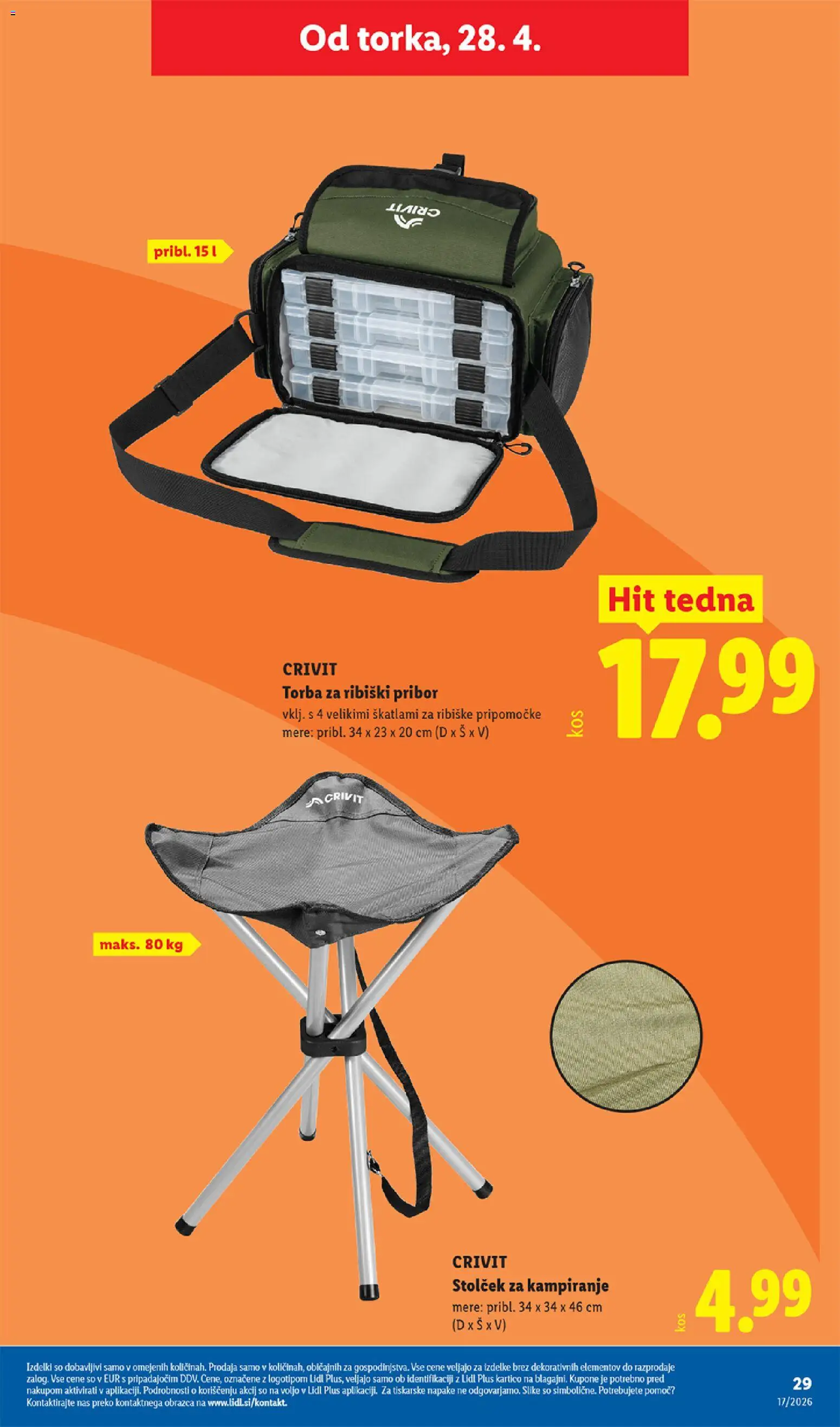 Novi Lidl katalog ponudbe – veljaven od 23.04.2026 | Stran: 53 | Izdelki: Pribor, Torba