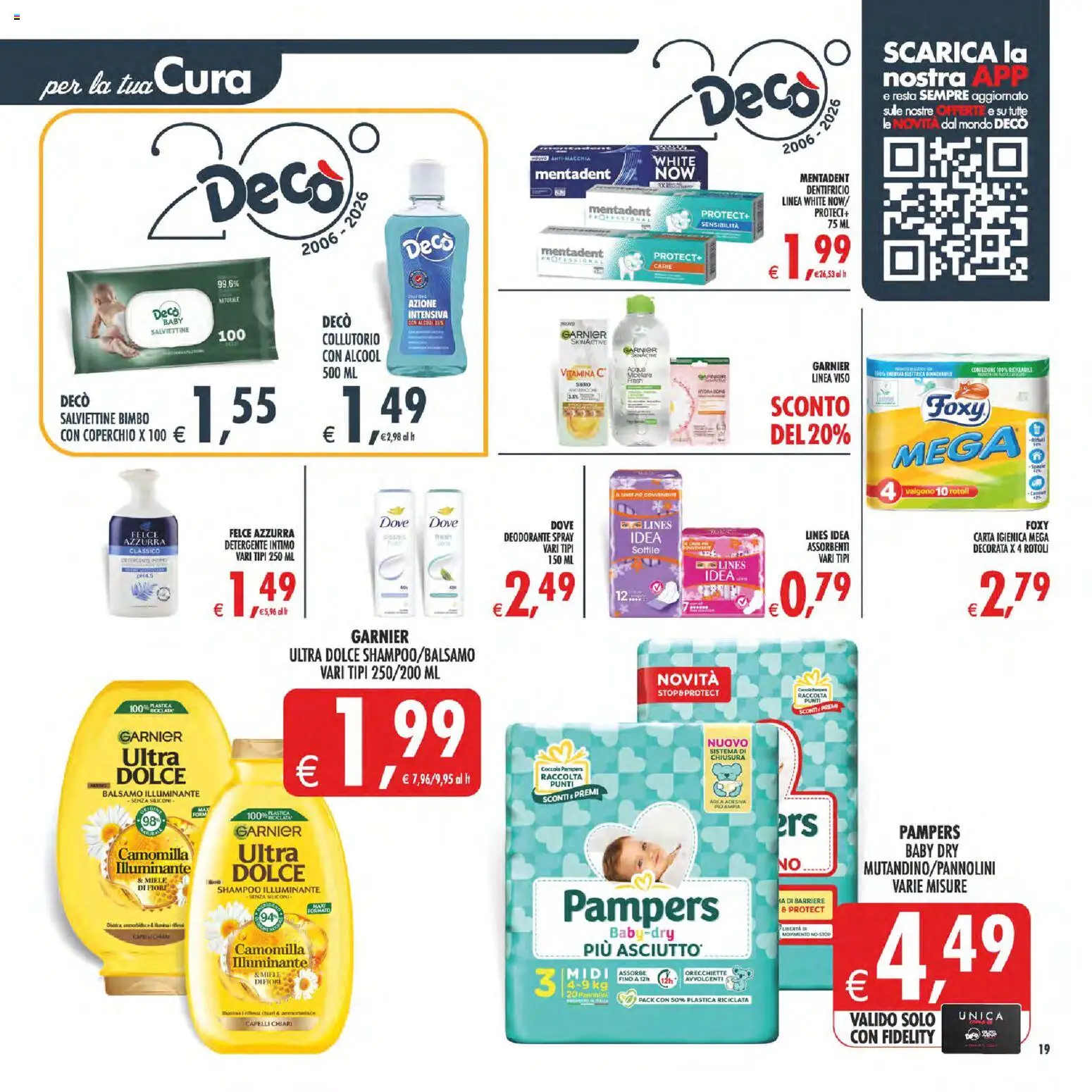 Volantino Decò del 07.04.2026 | Pagina: 23 | Prodotti: Dentifricio, Collutorio, Detergente, Miele