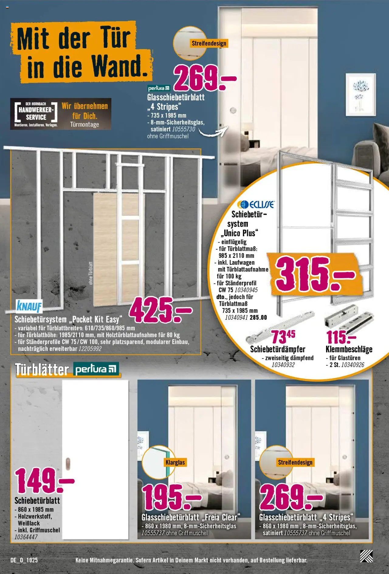 Hornbach Prospekt 	 – gültig ab 04.10.2025 | Seite: 15 | Produkte: Tür