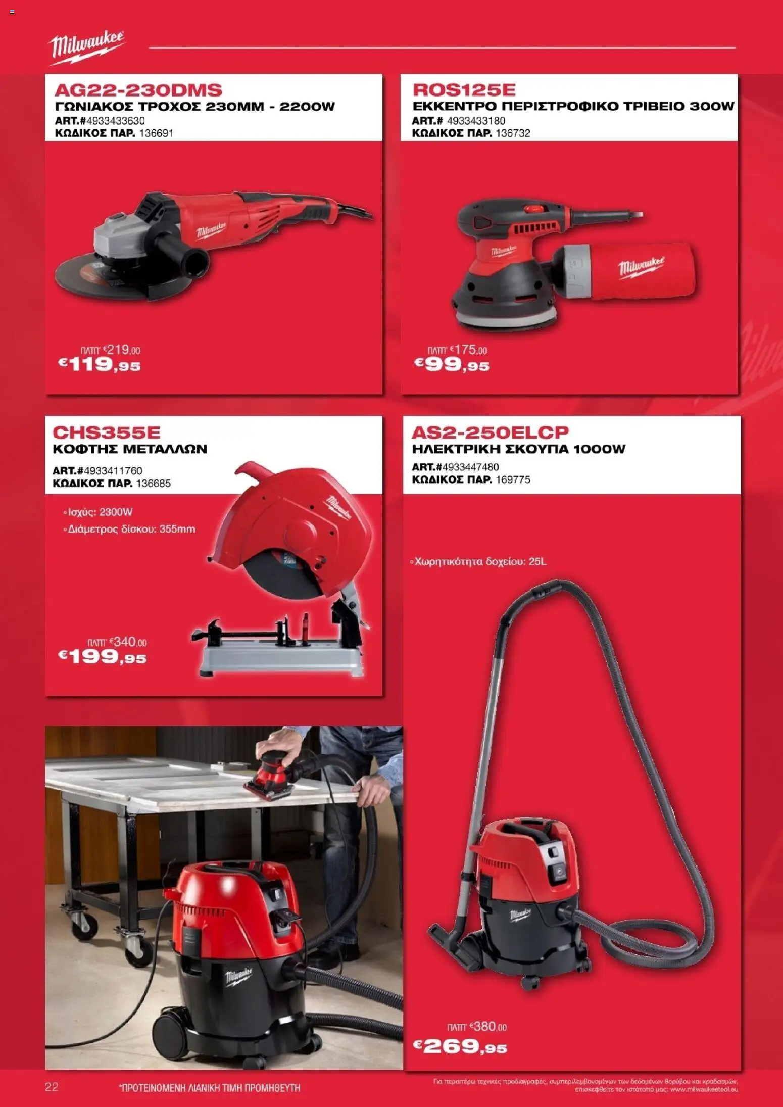 Mr.Bricolage - Milwaukee – σε ισχύ από 21.11.2025 | Σελίδα: 22