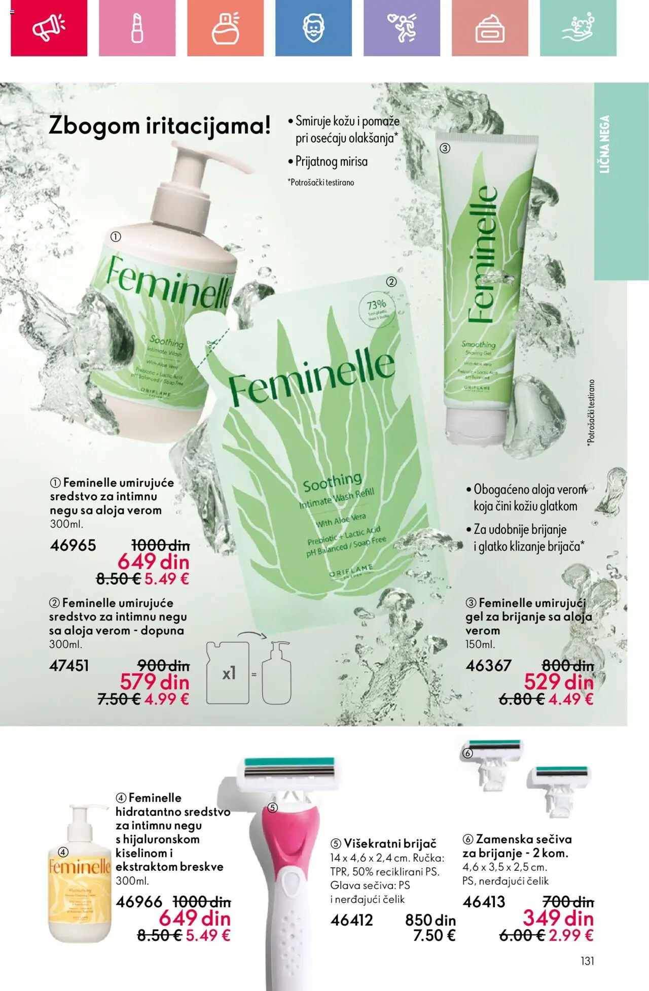 Oriflame katalog - važi od 03.08.2025 | Strana: 131 | Proizvode: Brijač, Gel za brijanje