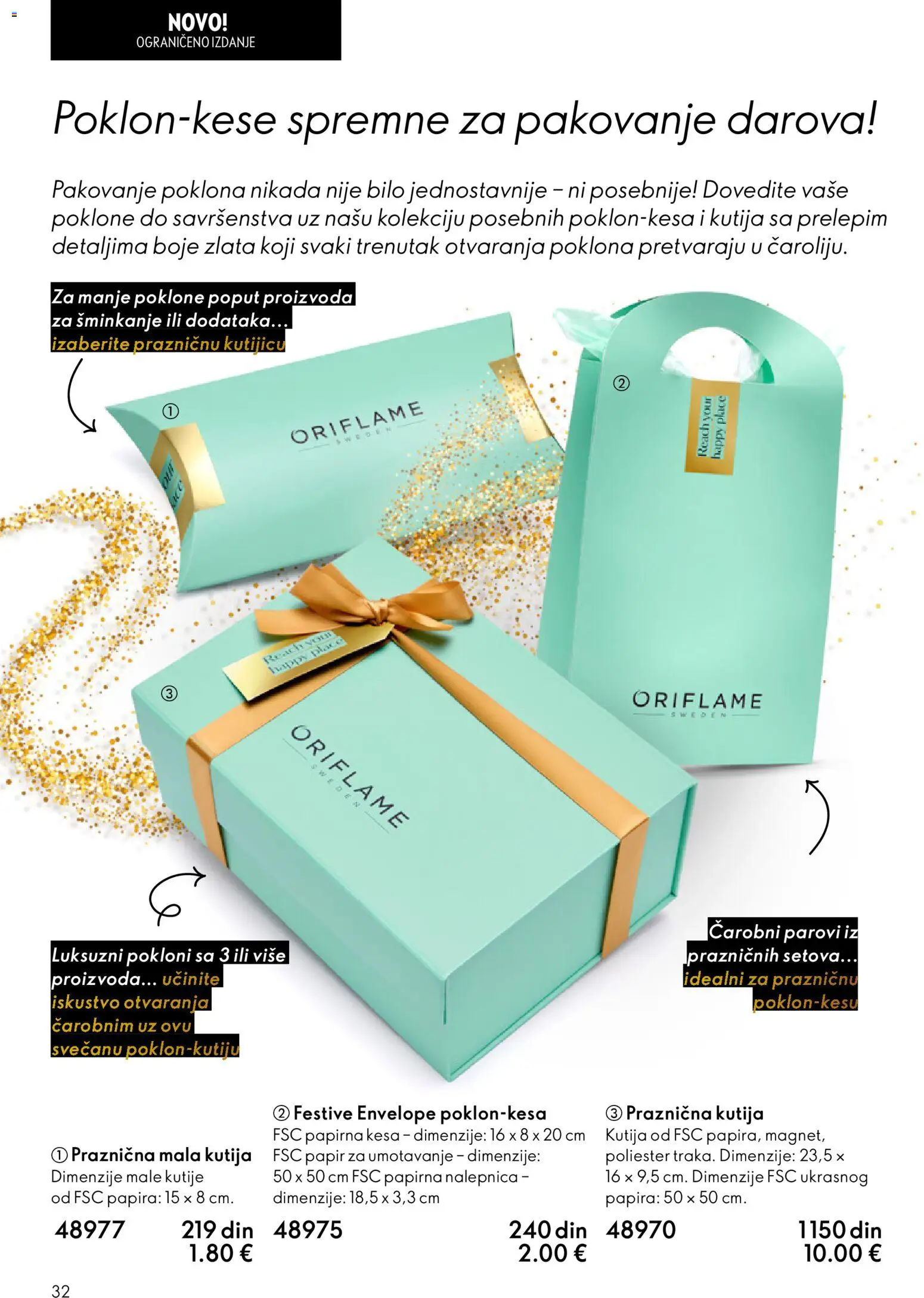 Oriflame katalog - važi od 19.11.2025 | Strana: 32 | Proizvode: Kutija, Pakovanje