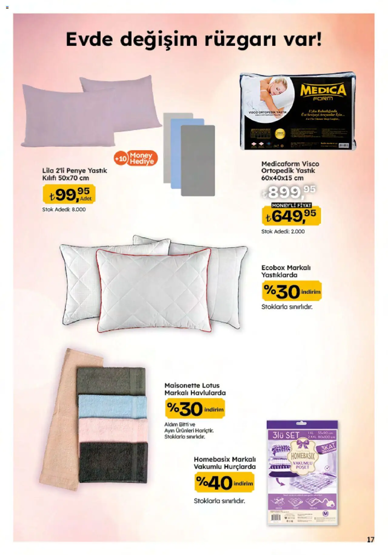 Migros Katalog - 5M Migroskop Dijital - 25.09.2025 tarihinden itibaren geçerlidir | Sayfa: 107 | Ürünler: Yastık, Yastık kılıfı