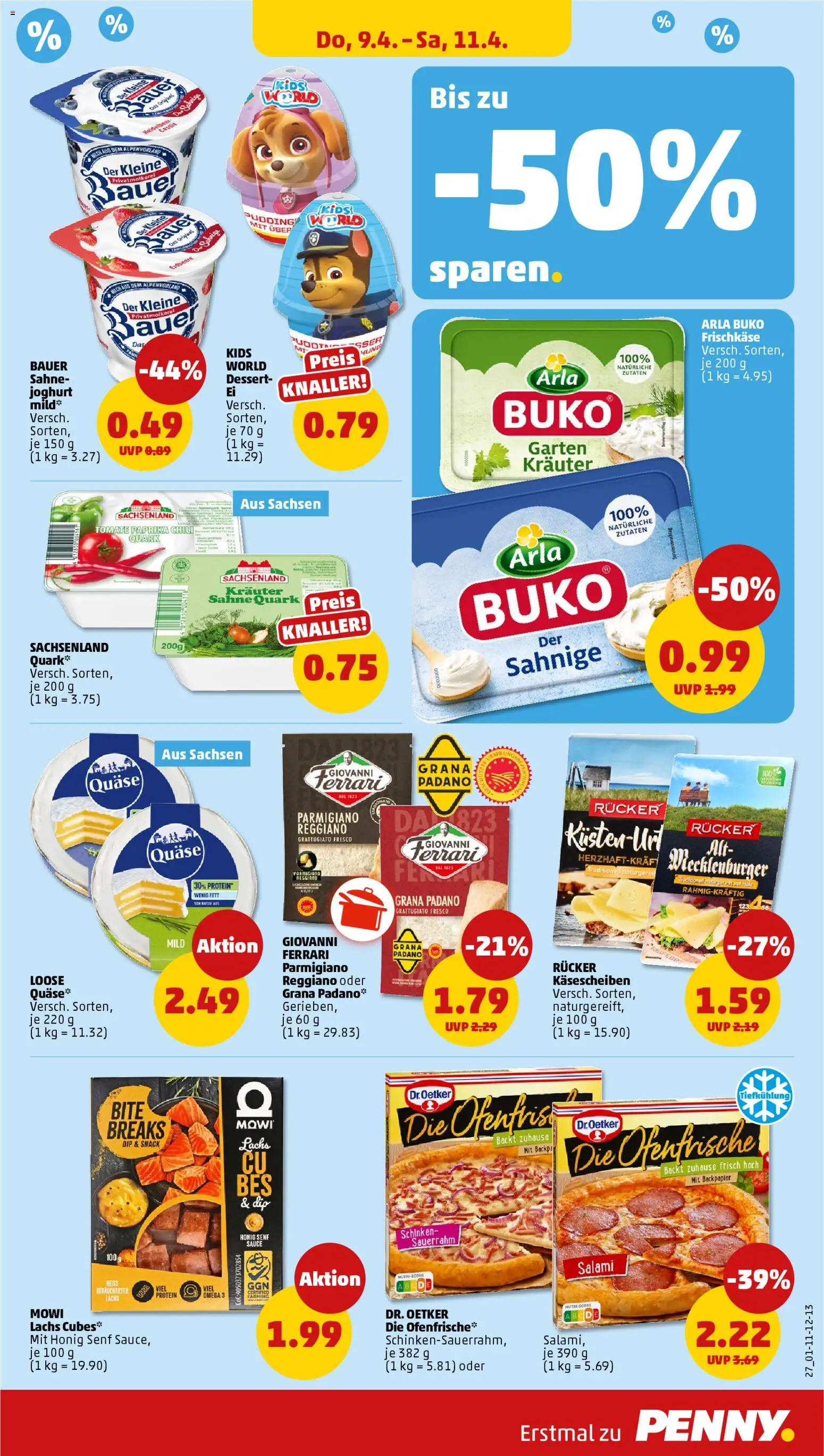 Penny Prospekt 	 – gültig ab 07.04.2026 | Seite: 27 | Produkte: Quark, Ofenfrische, Salami, Schinken
