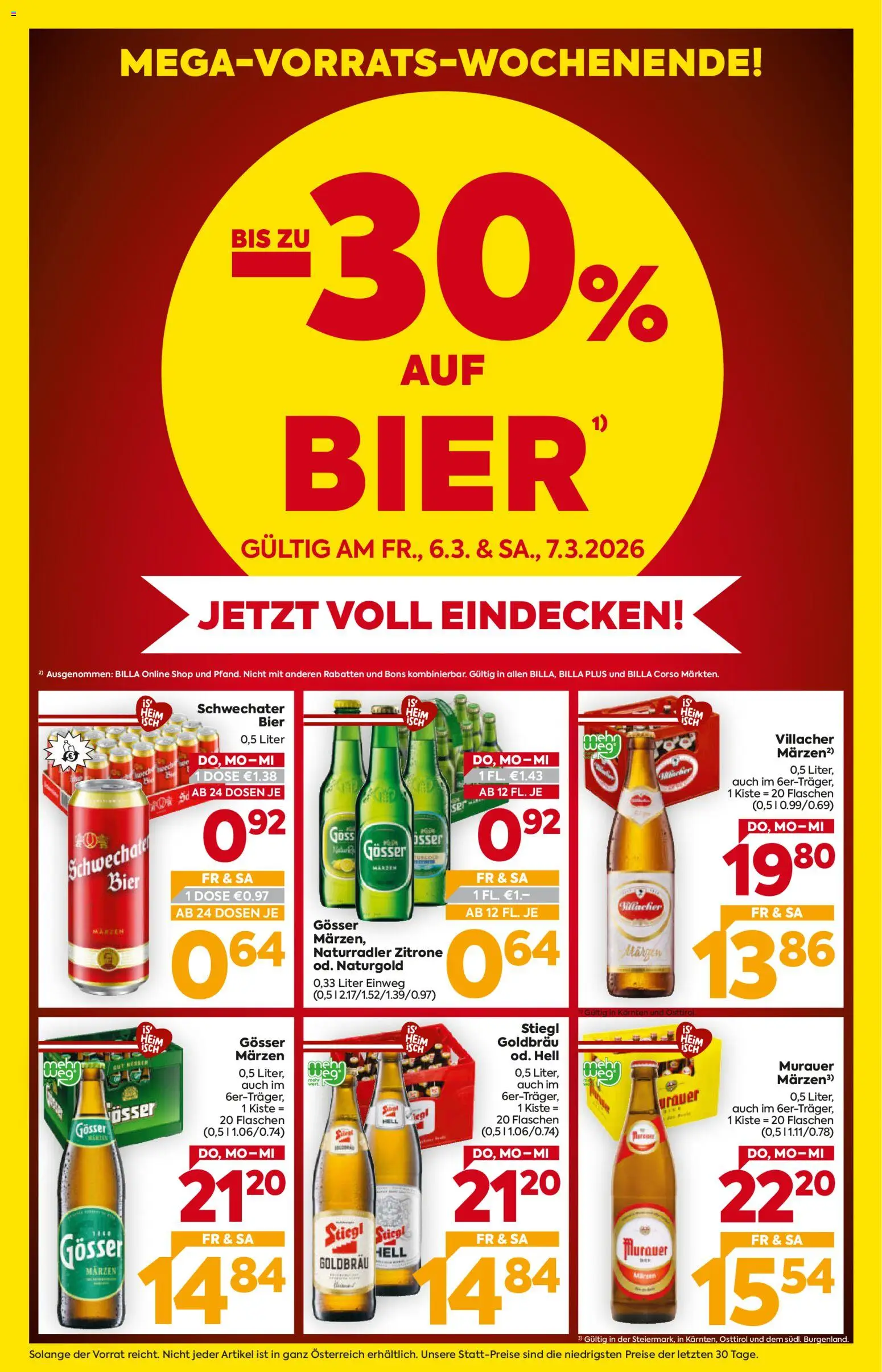 Billa Flugblatt - Kärnten gültig ab 05.03.2026 | Seite: 2 | Produkte: Zitrone, Bier