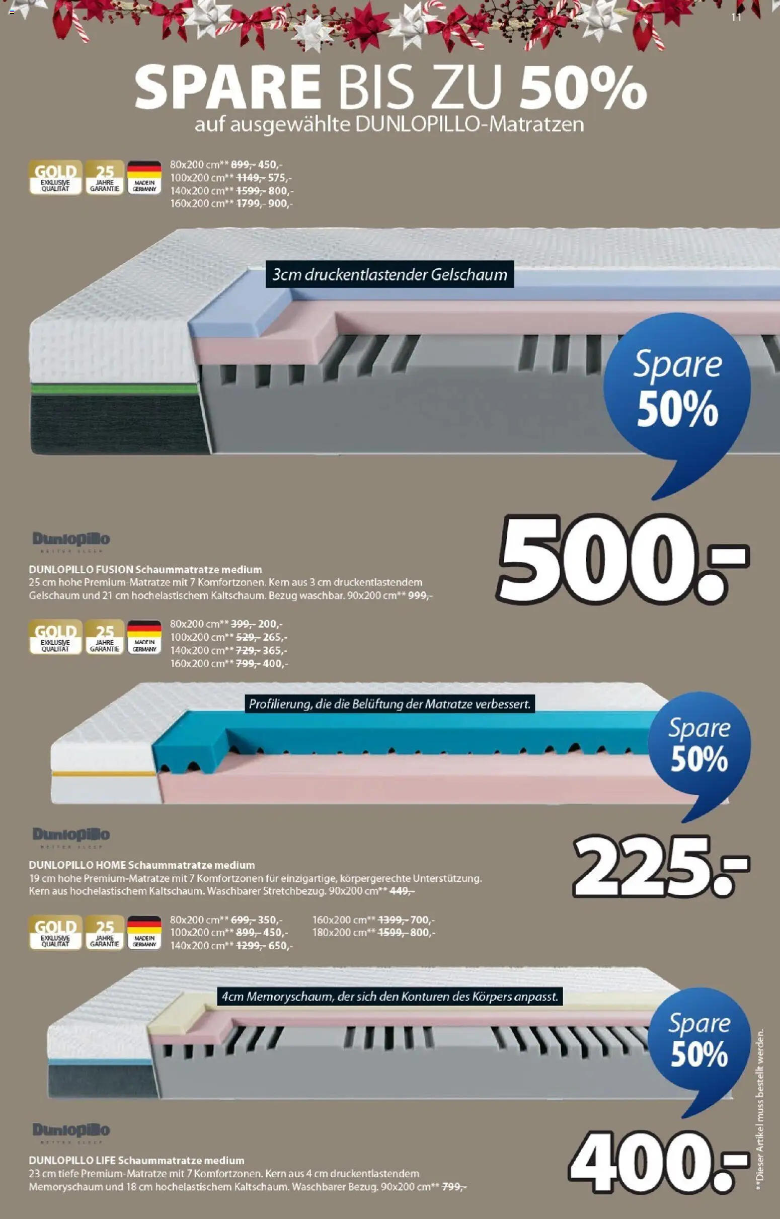 Prospekt JYSK – gültig ab 22.11.2025 | Seite: 11 | Produkte: Matratze