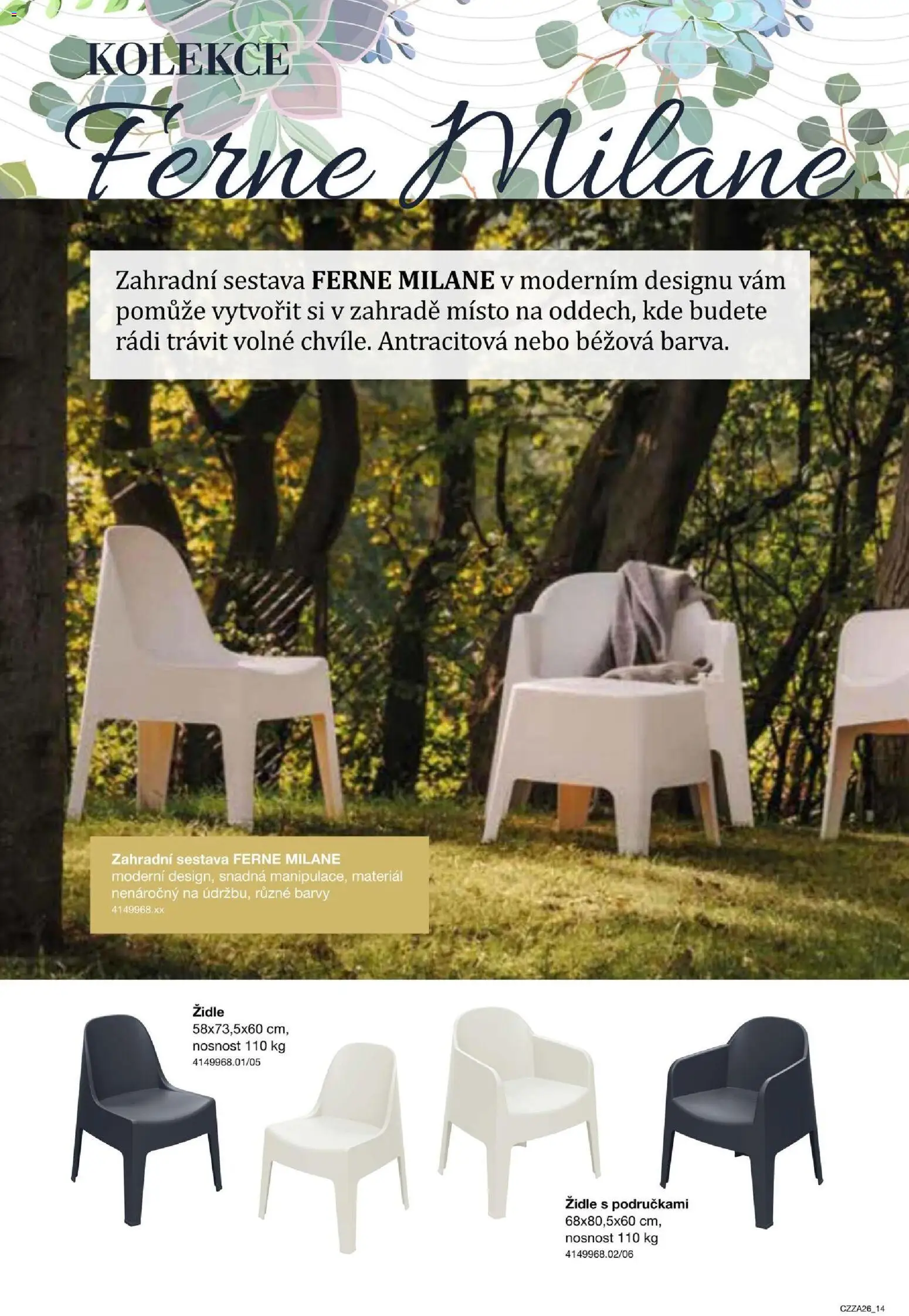 Sconto nábytek katalog - Zahradní speciál od 01.01.2026 | Strana: 14 | Produkty: Židle, Barvy