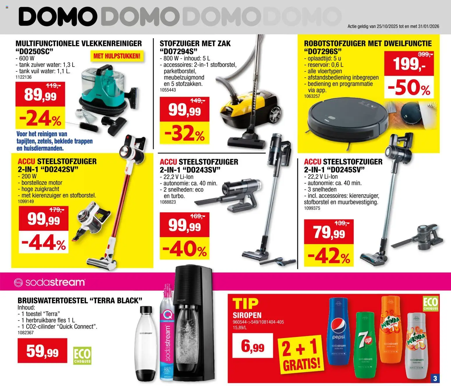 {H1} | Pagina: 3 | Producten: Fles, Pepsi, Zak, Stofzuiger