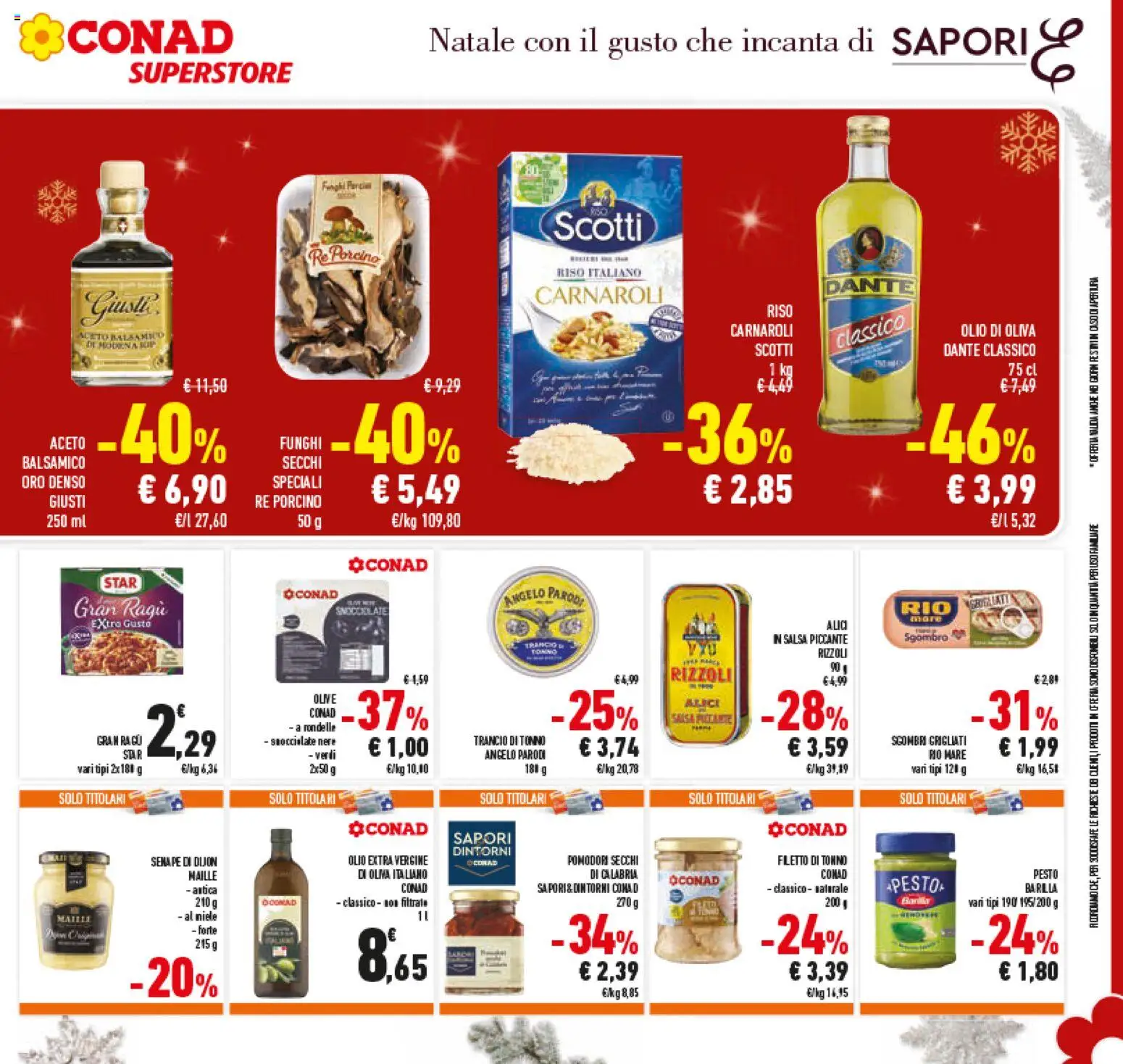 Volantino Conad del 15.12.2025 | Pagina: 35 | Prodotti: Ragú, Olio extra vergine, Senape, Alici