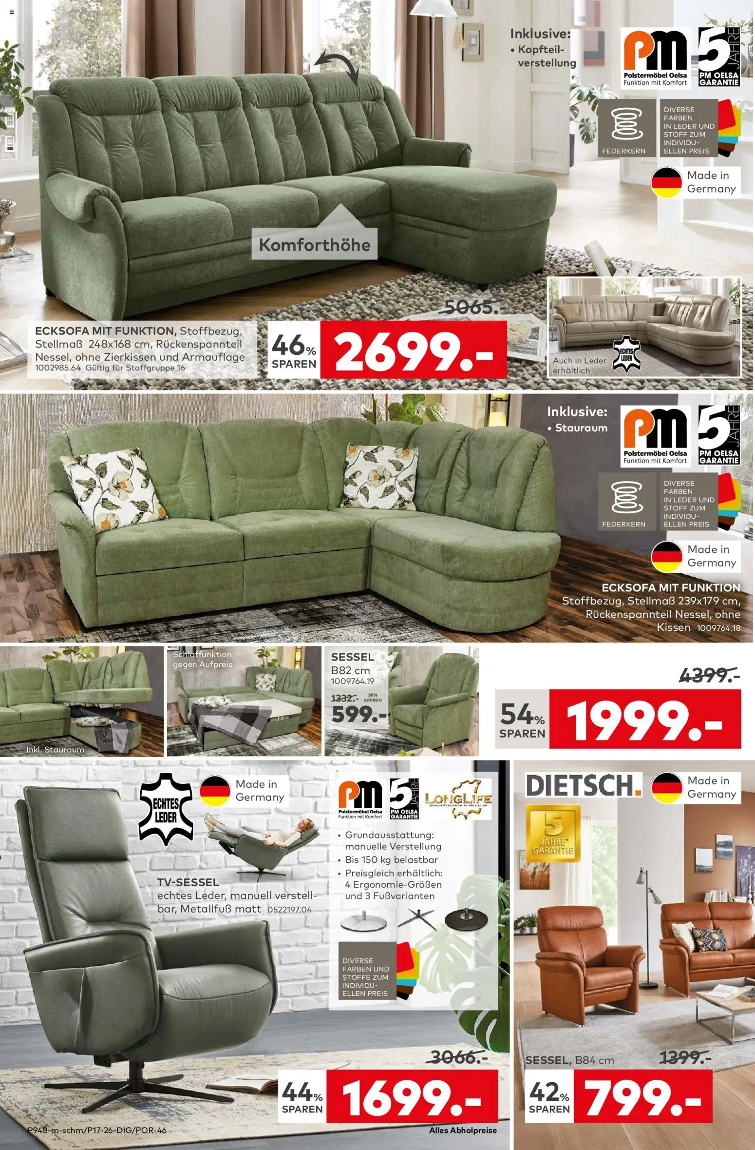 Porta! Prospekt Berlin – gültig ab 13.04.2026 | Seite: 10 | Produkte: Wohnwand, HIghboard, Stuhl