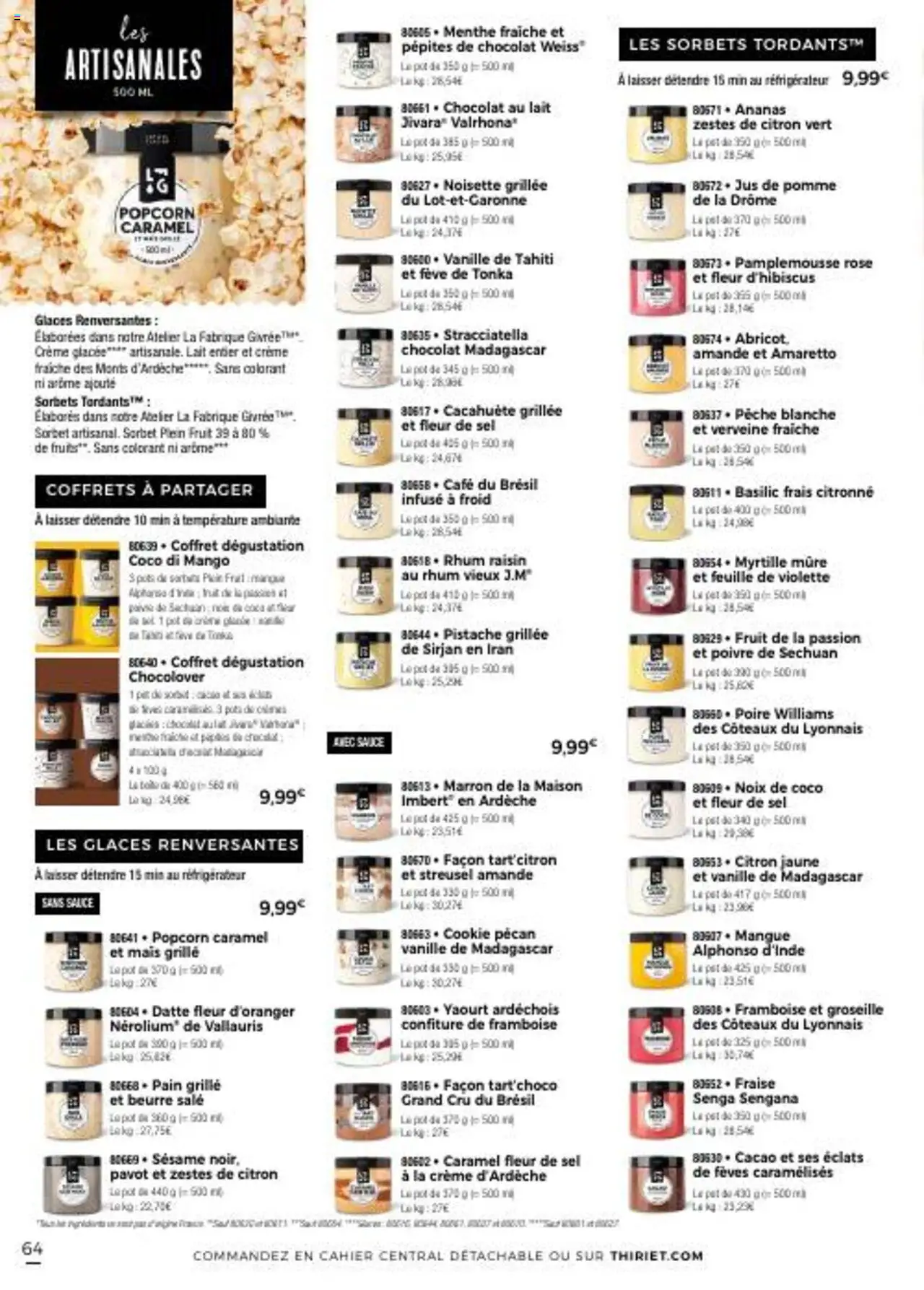  | Page: 64 | Produits: Pépites de chocolat, Lait, Chocolat, Crème